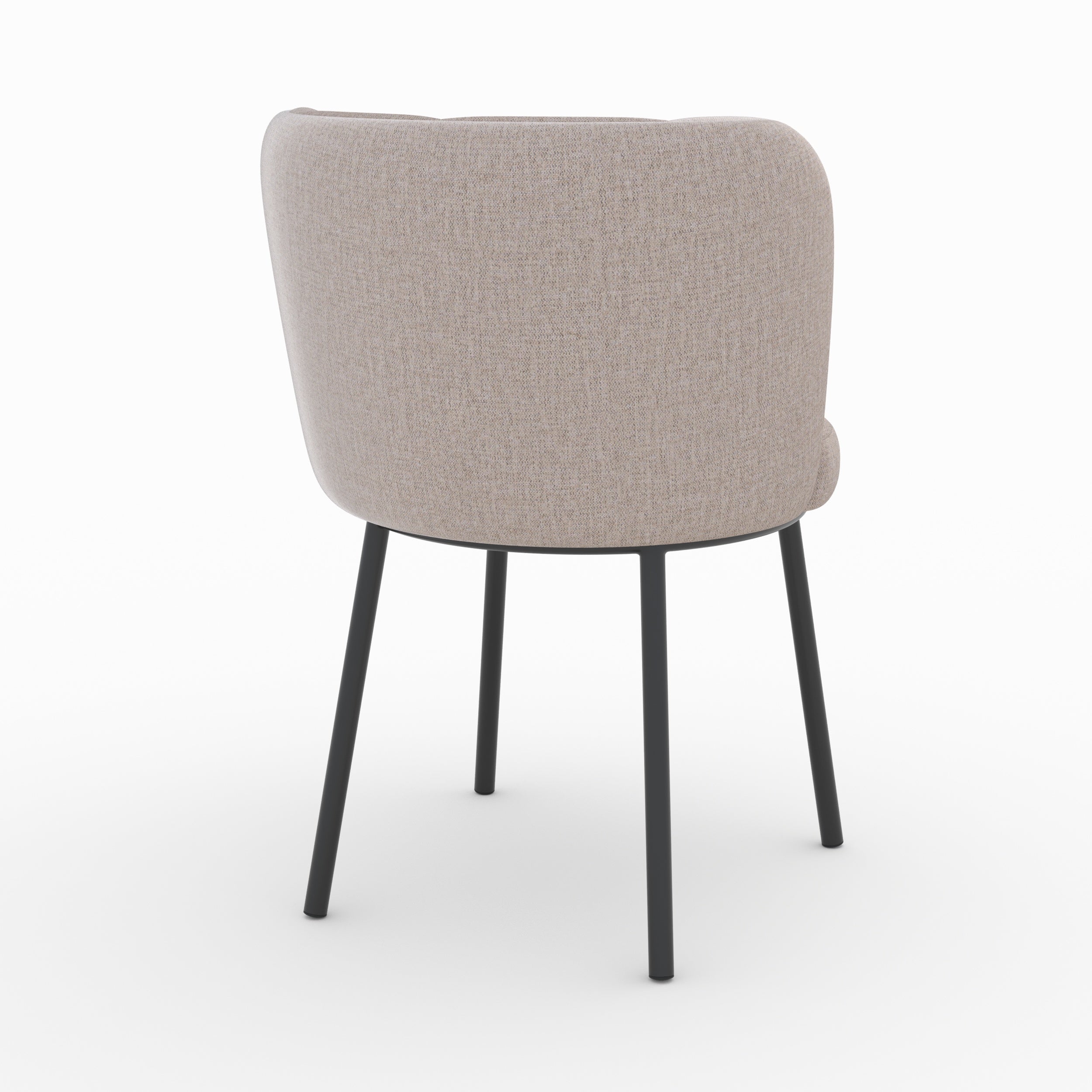 sedia aby tessuto beige cinese