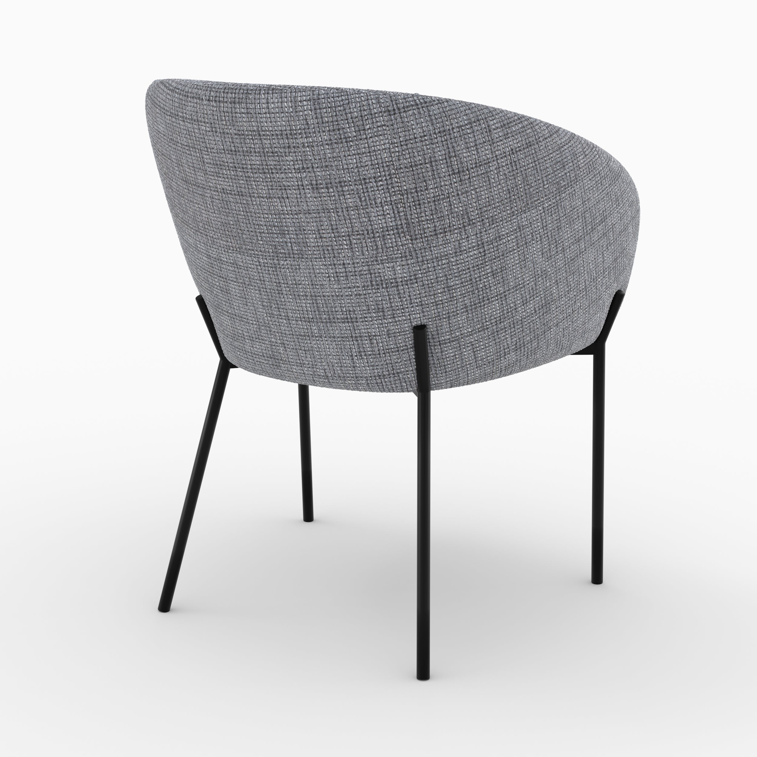 sedia andy tessuto grigio cinese