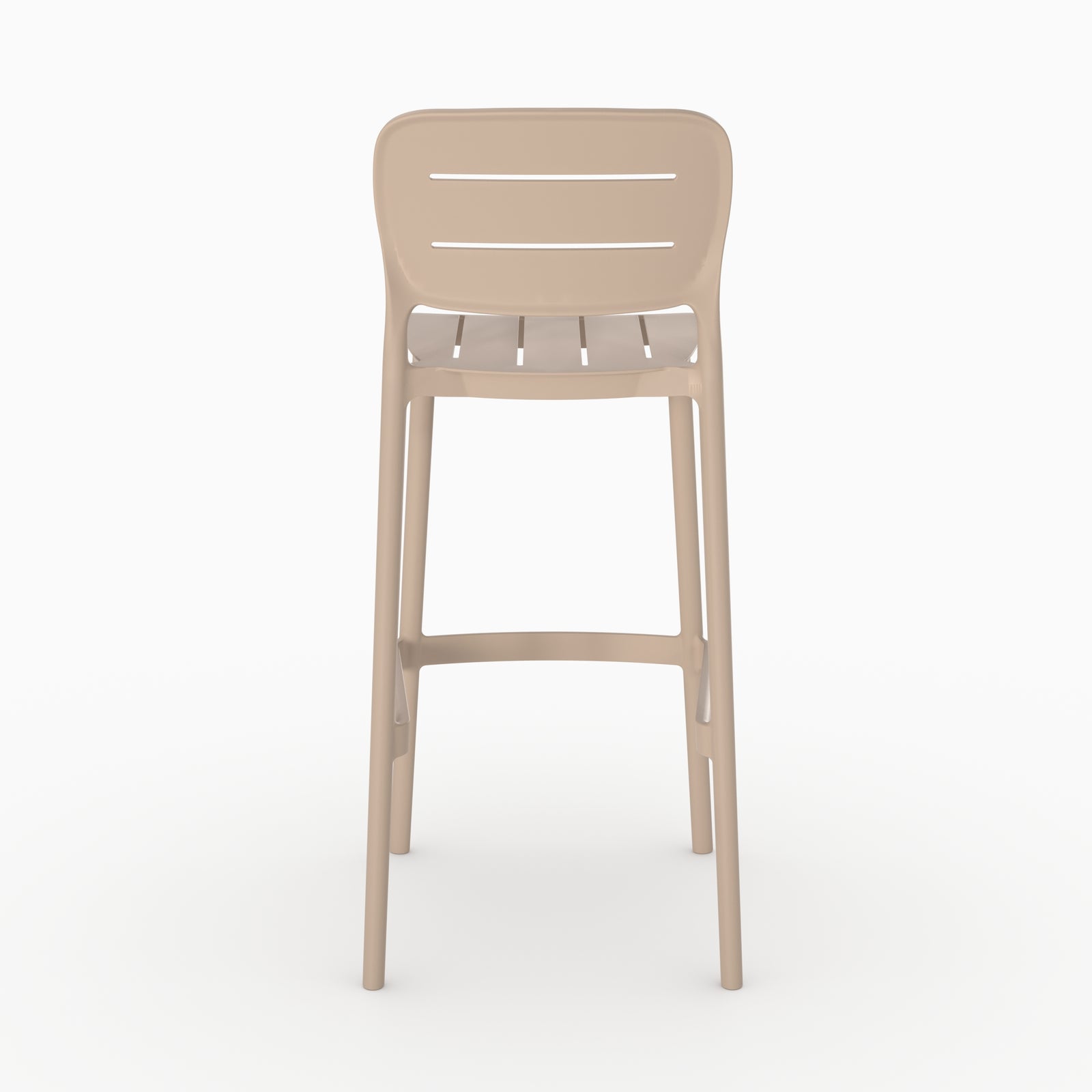 Chaise bar beige Lola vue perspective packshot
