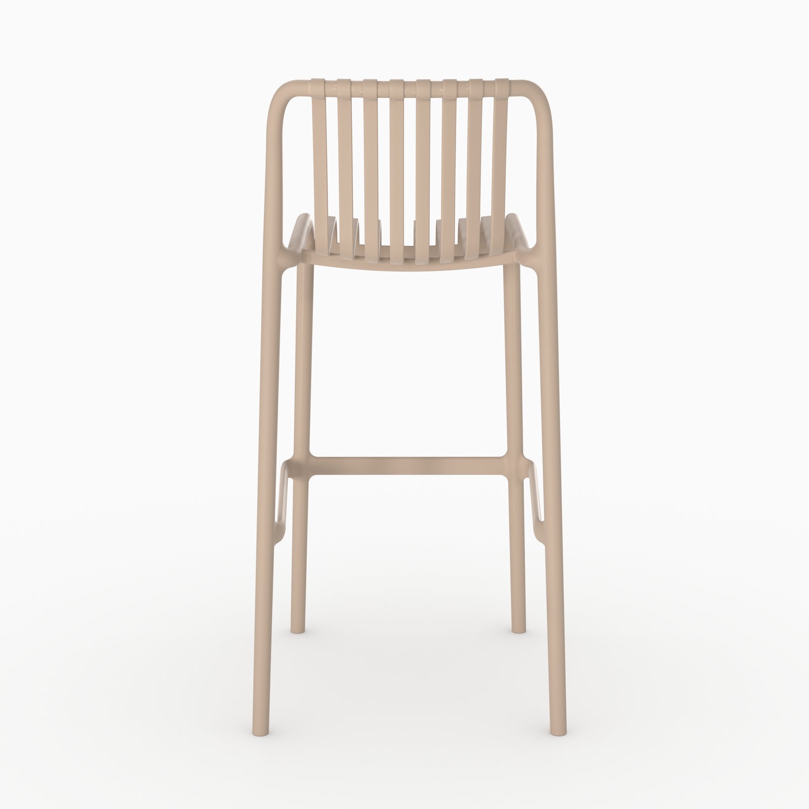 Chaise bar Duli beige plastique jardin