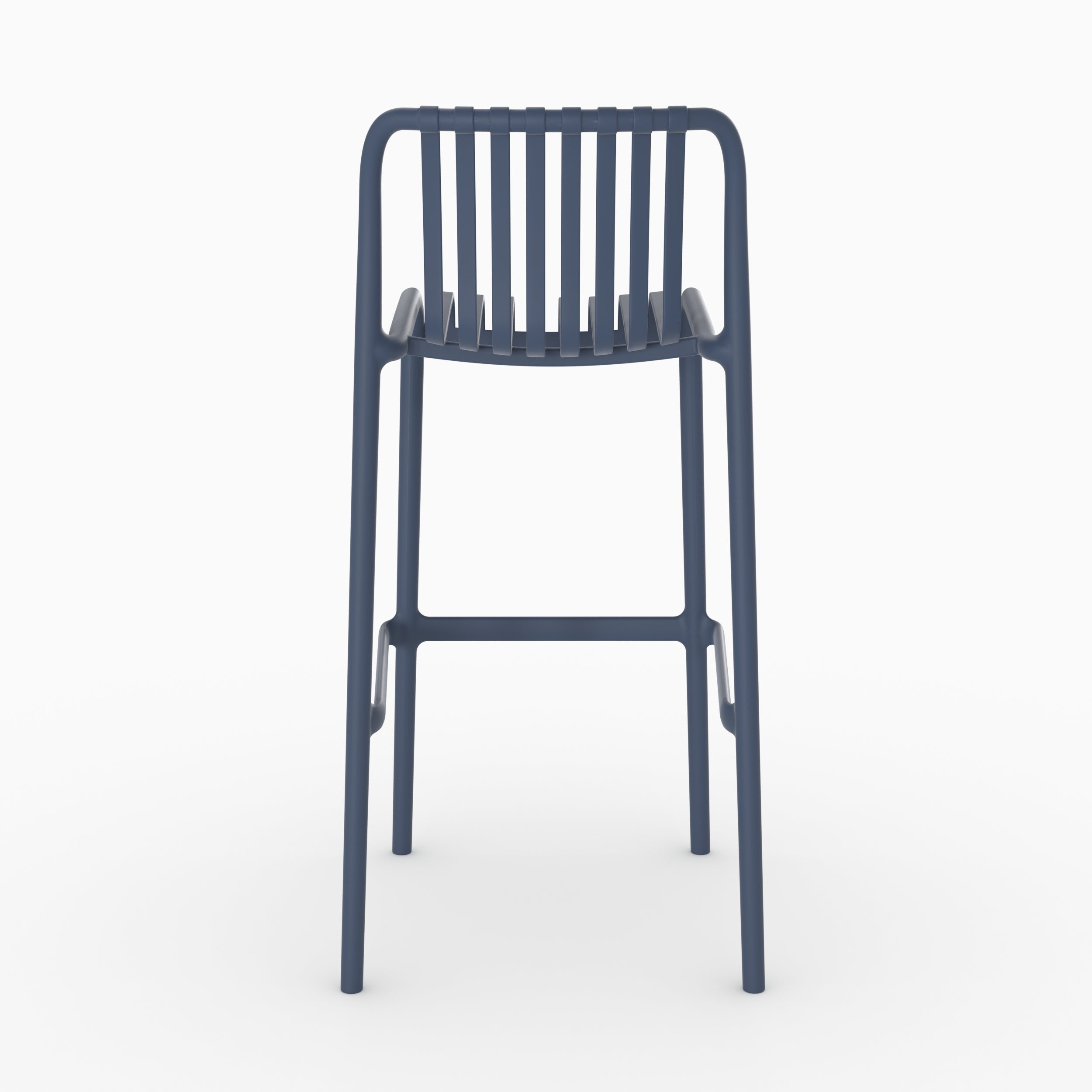 Chaise bar Duli bleu marine plastique jardin