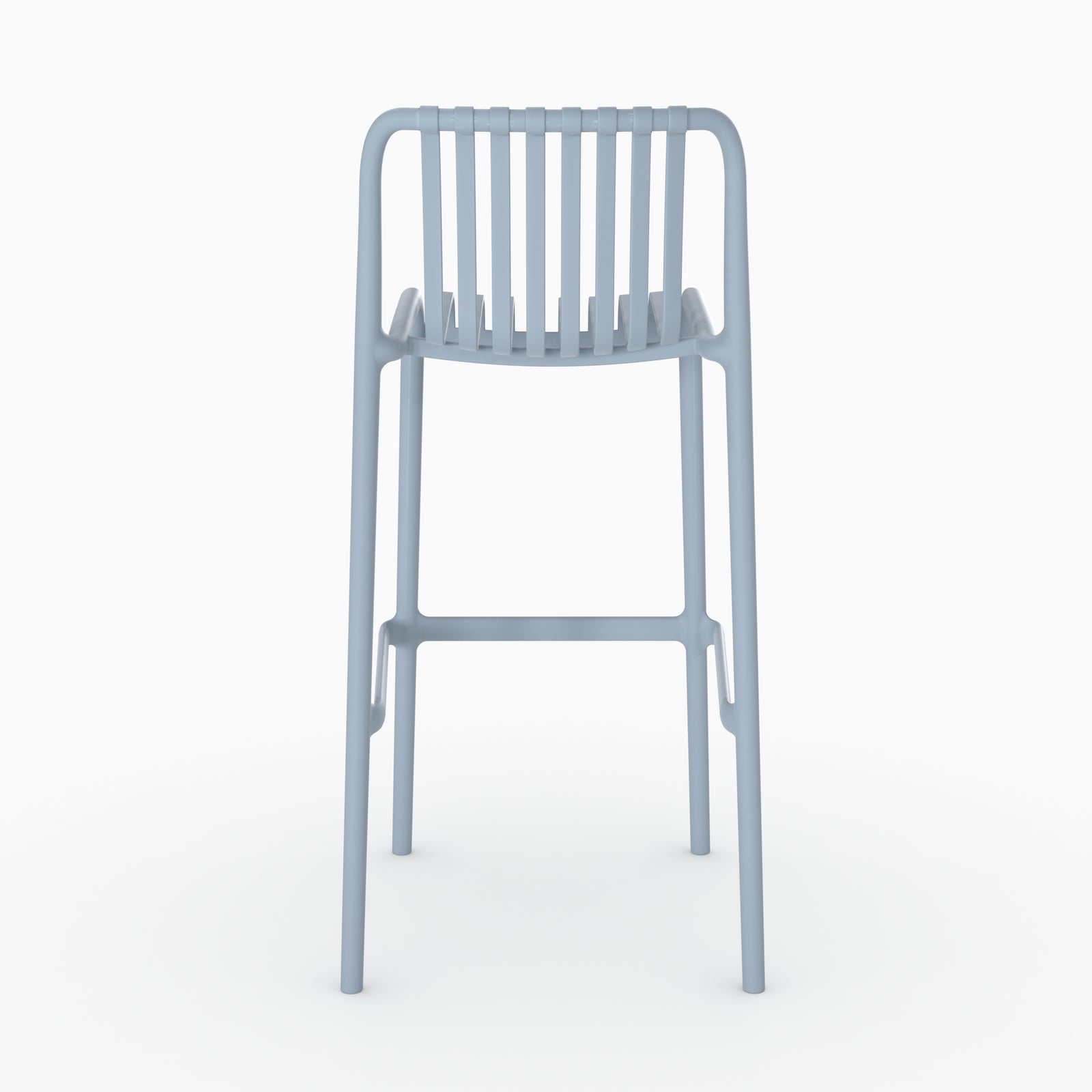 Chaise bar Duli bleu pastel plastique jardin