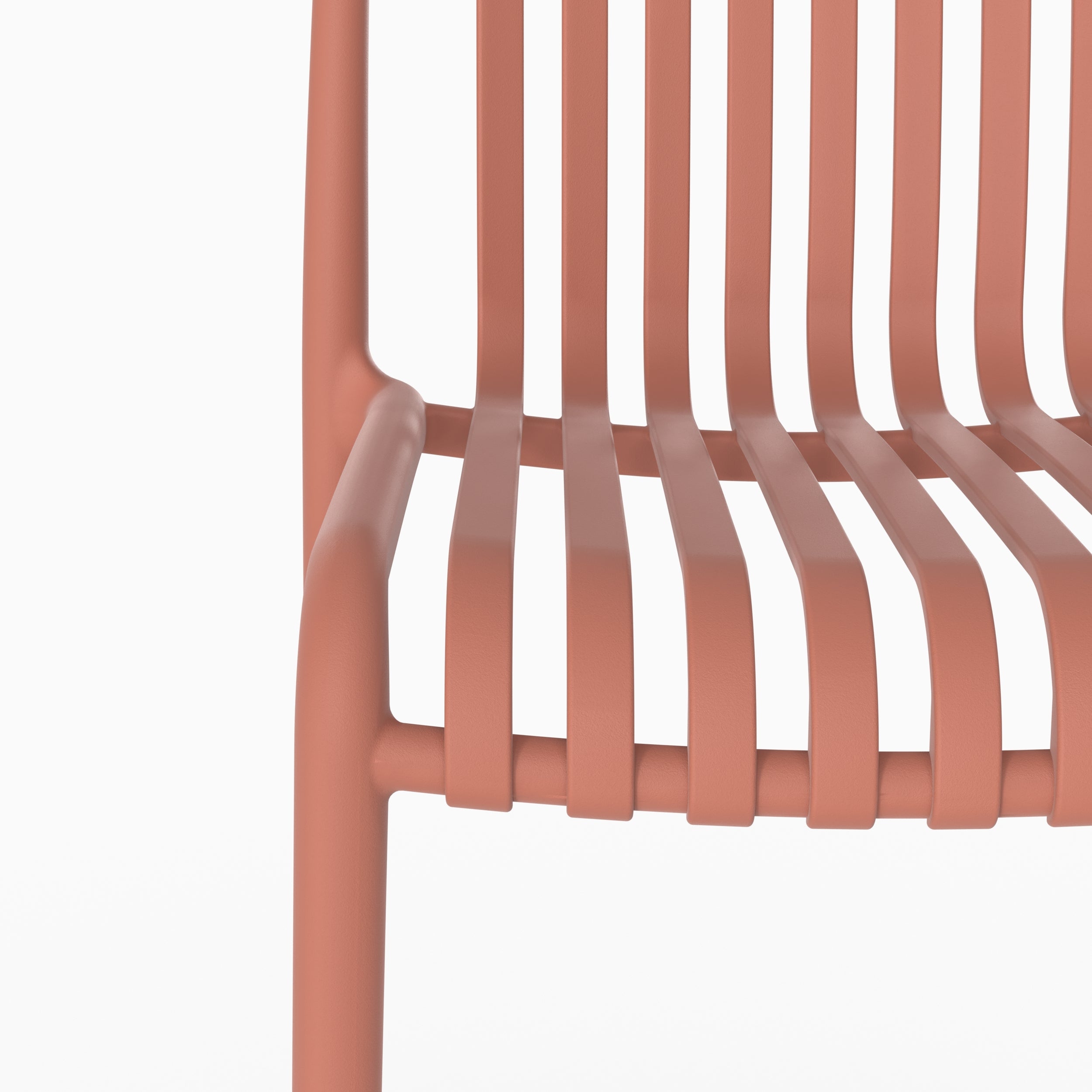 Chaise bar Duli terracotta design moderne plastique