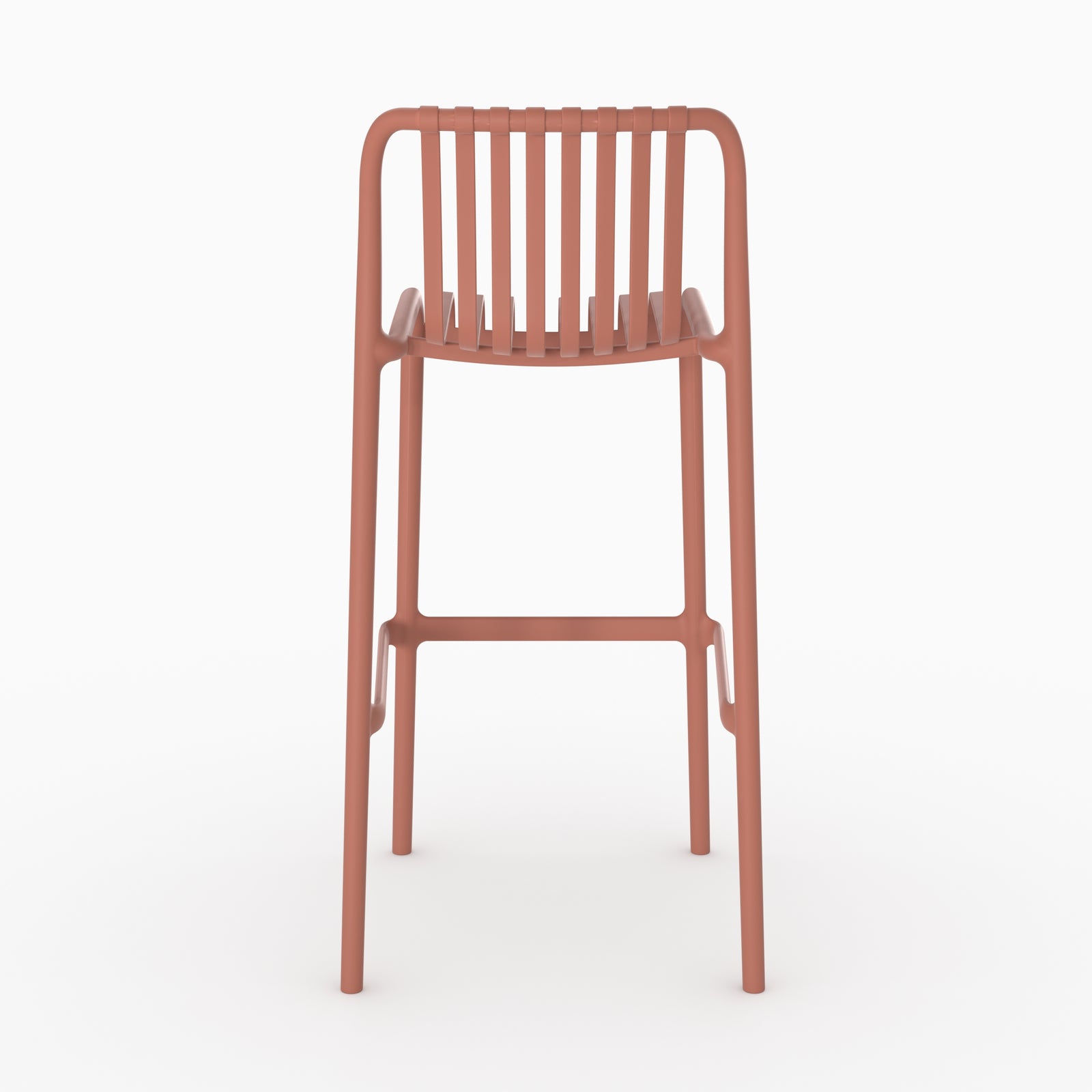 Chaise bar Duli terracotta plastique jardin