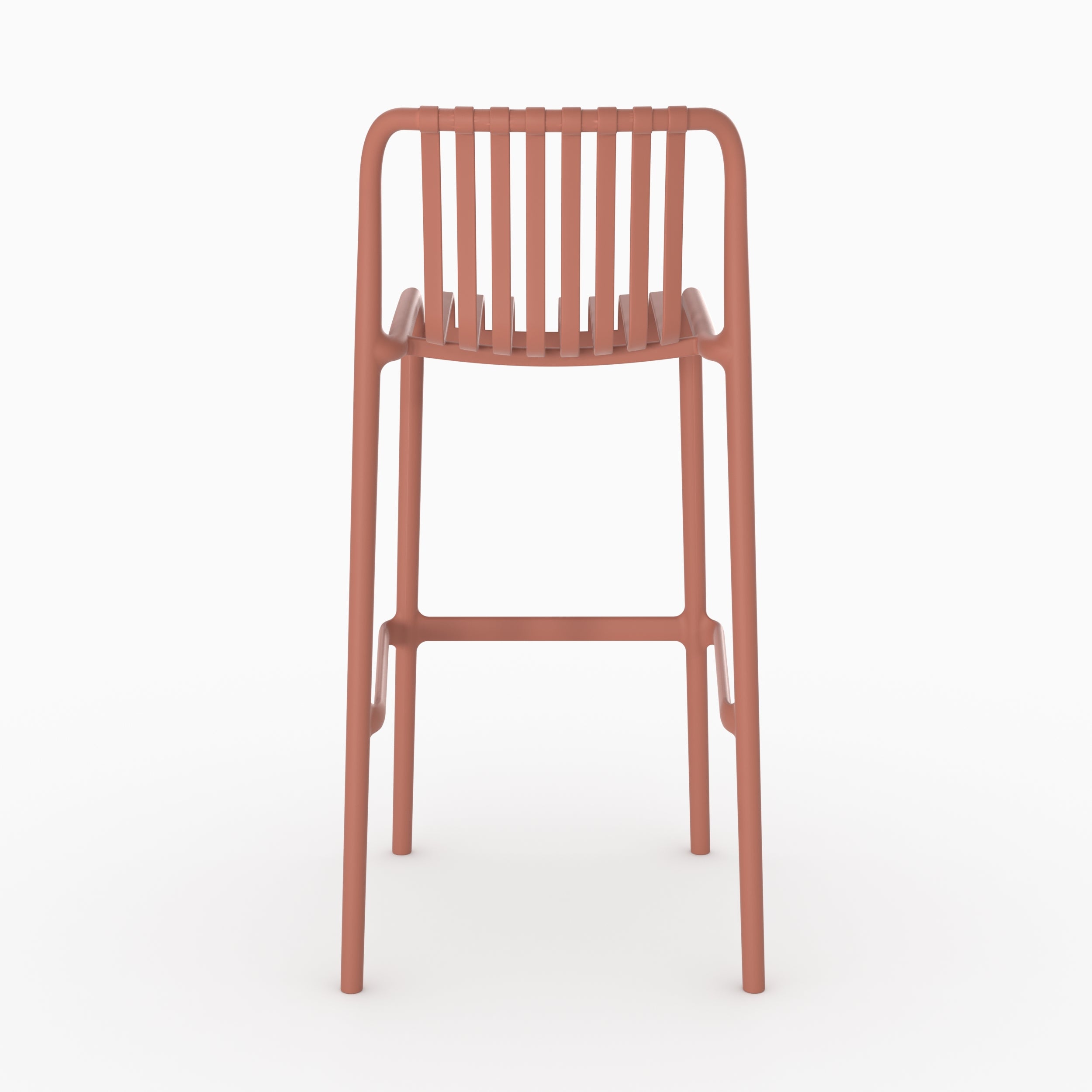Chaise bar Duli terracotta plastique jardin