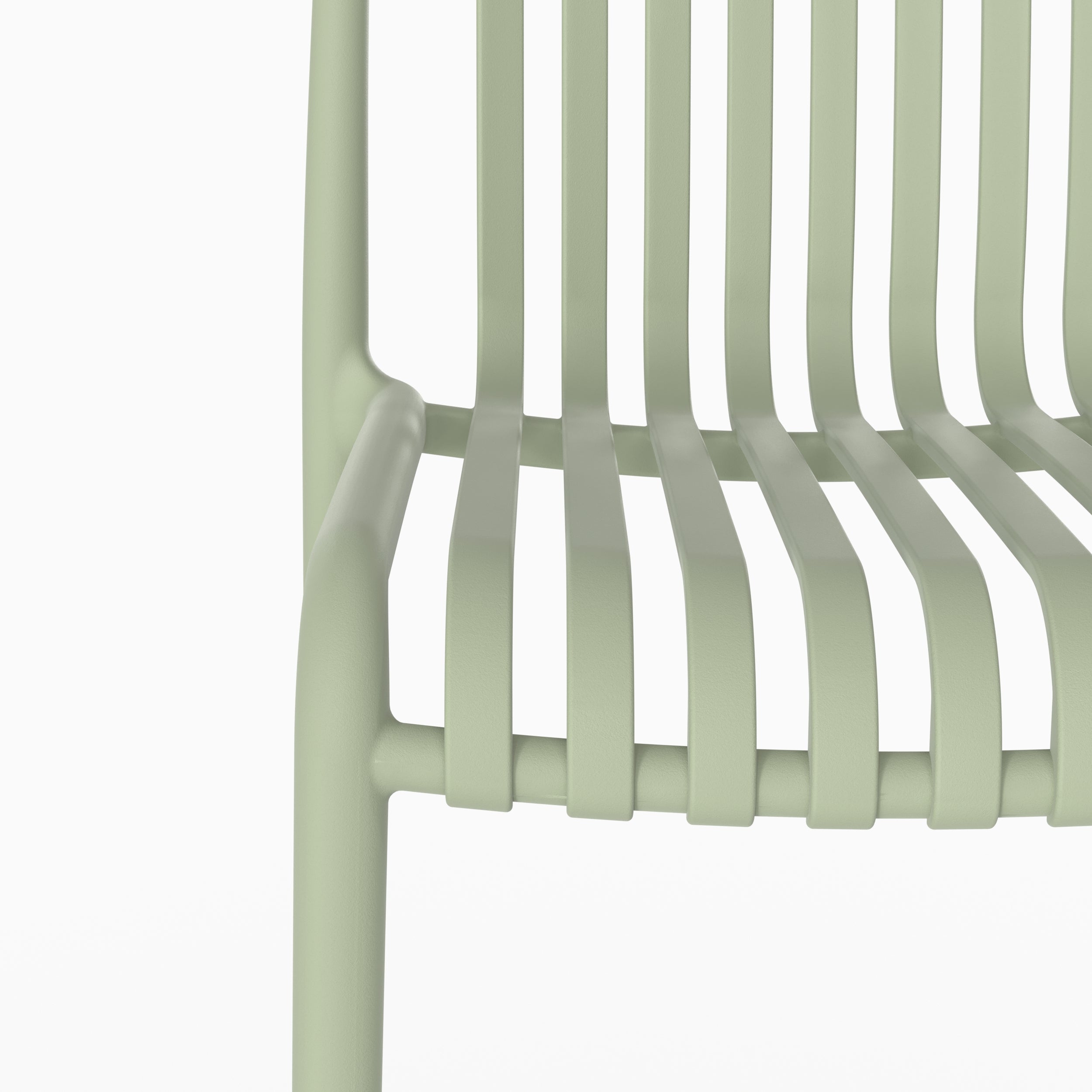 Chaise bar Duli vert design pastelle plastique