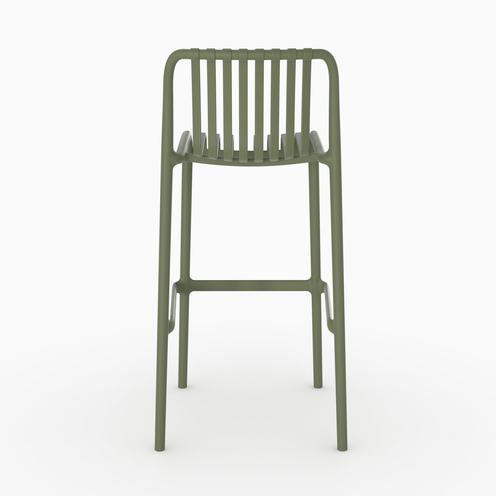 Chaise bar Duli vert foncé plastique jardin