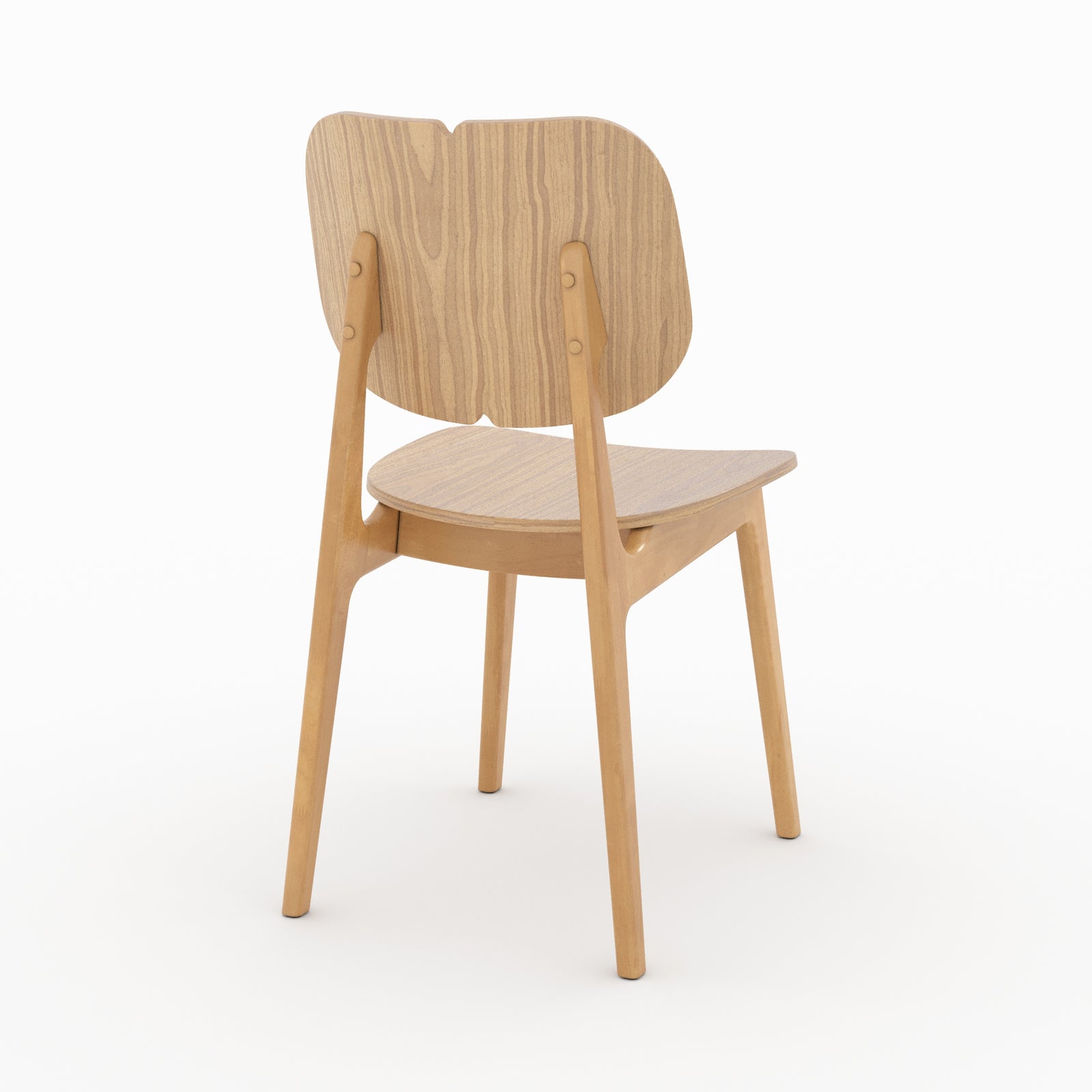 chaise clyde bois clair lot 2