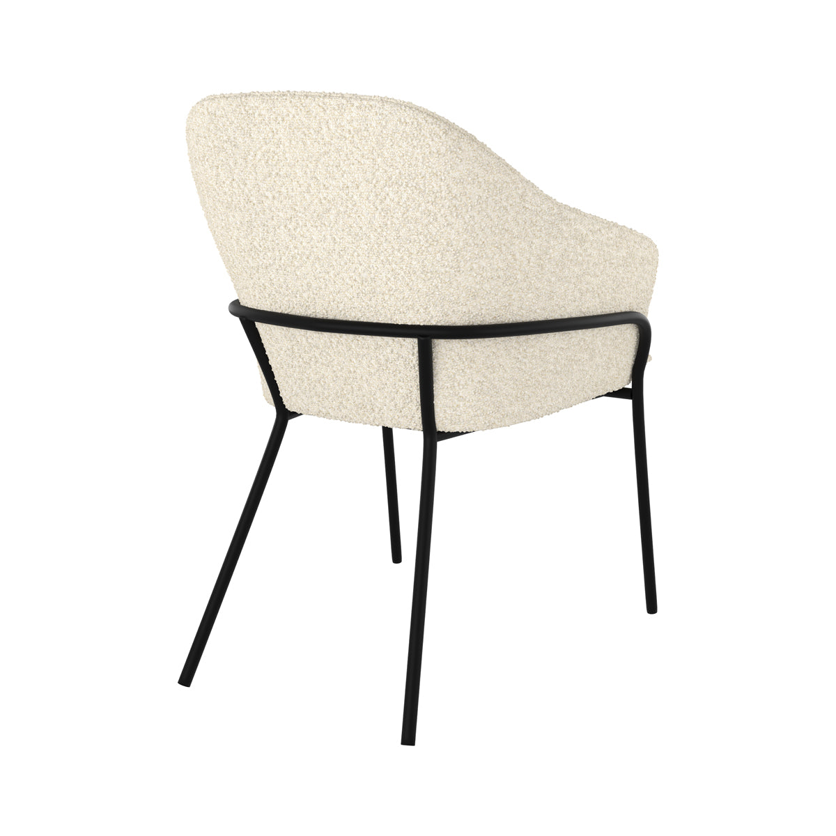 sedia comfort in tessuto bianco cocoon toscana