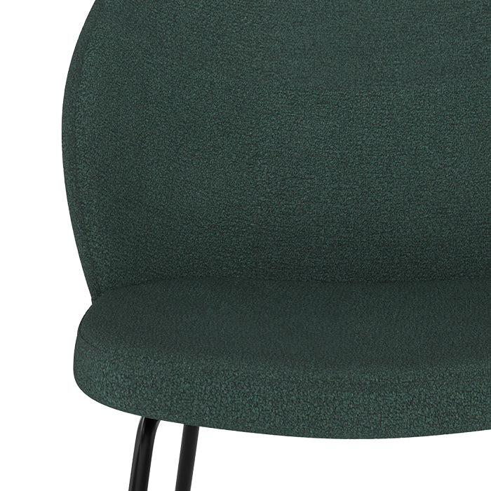 sedia confortevole groom verde scuro confezione da 2