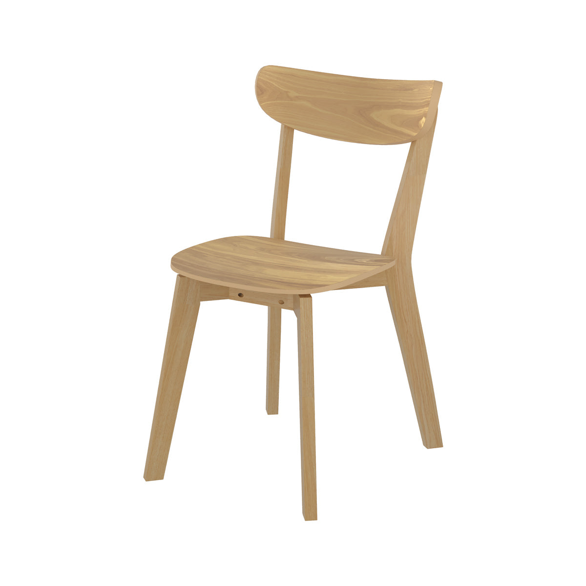 sedia comoda in legno chiaro set di 2 tabata