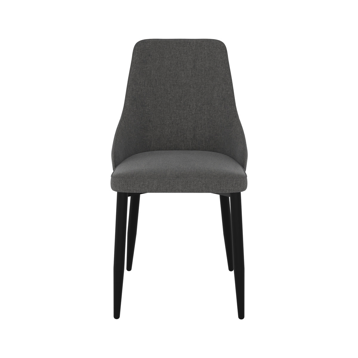sedia comoda in tessuto grigio scuro pipo