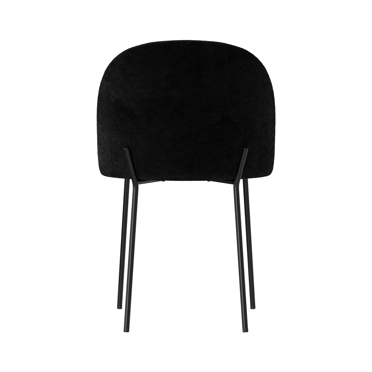 sedia nera Karl Bouclette confortevole