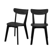 sedia comoda tabata in legno nero tabata