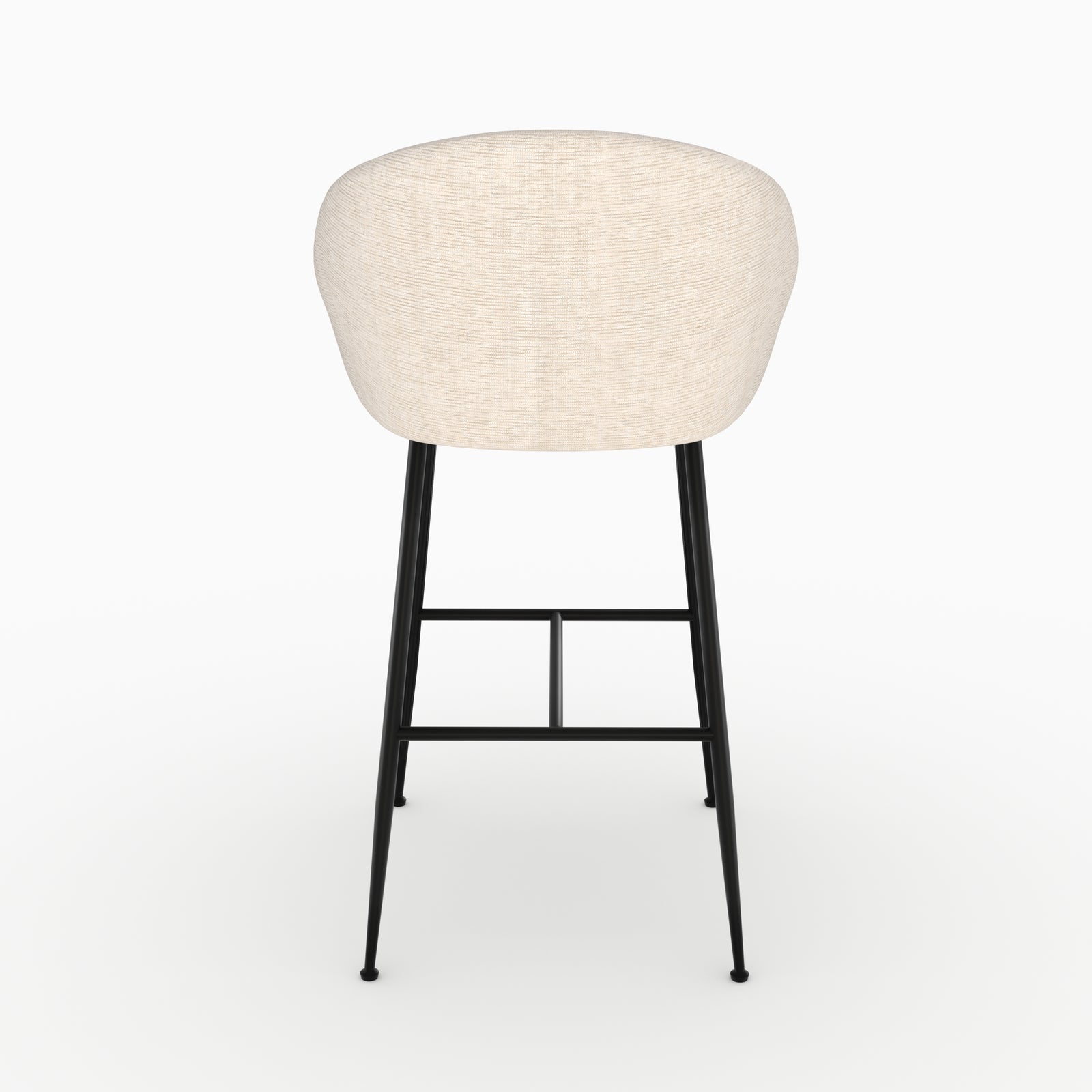 Chaise de bar 76cm Socky beige chiné