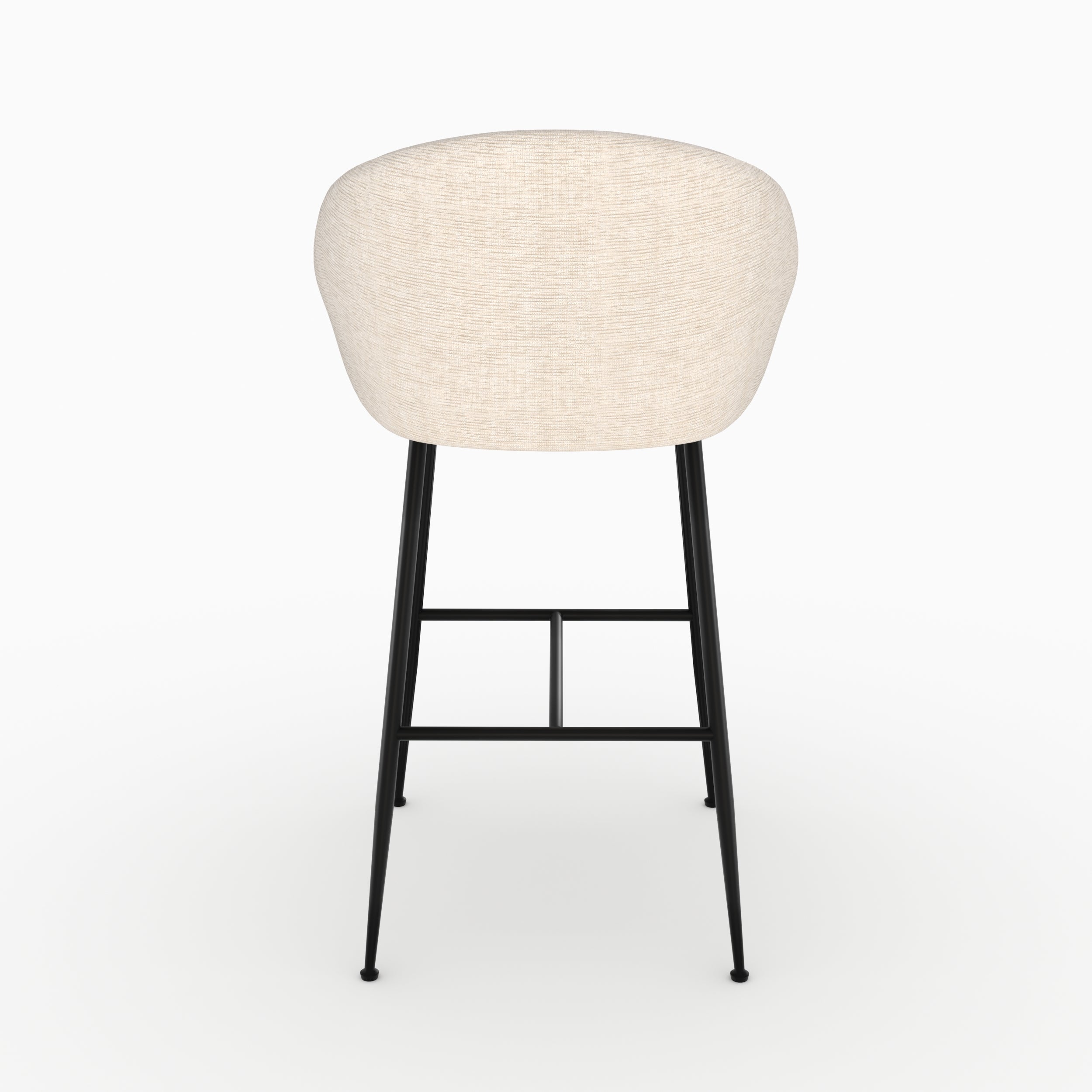 Chaise de bar 76cm Socky beige chiné