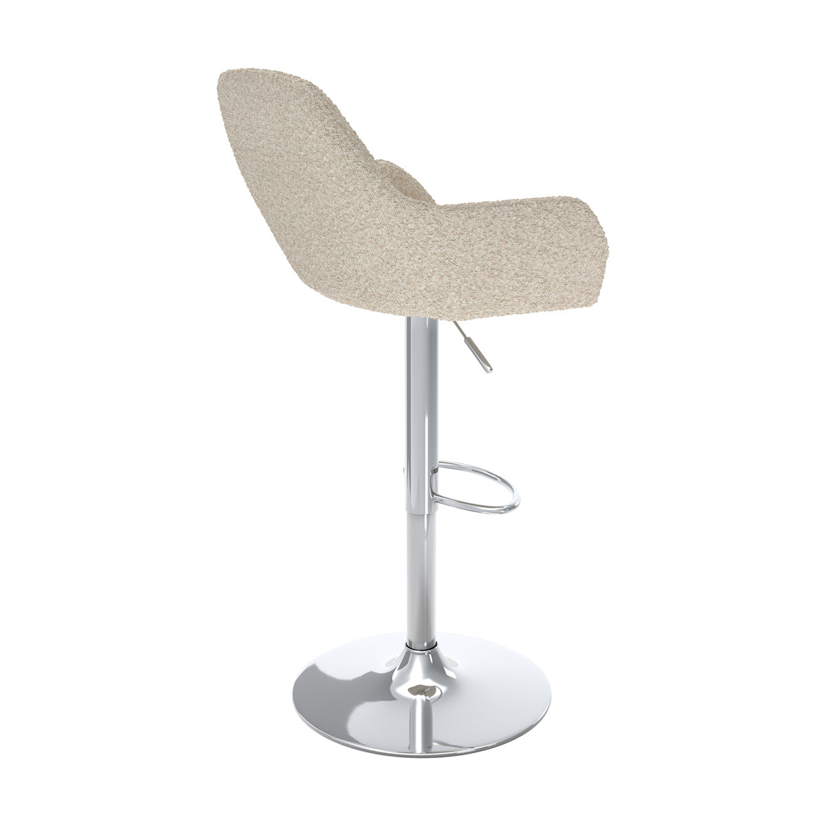 sedia da bar adam regolabile in altezza crema