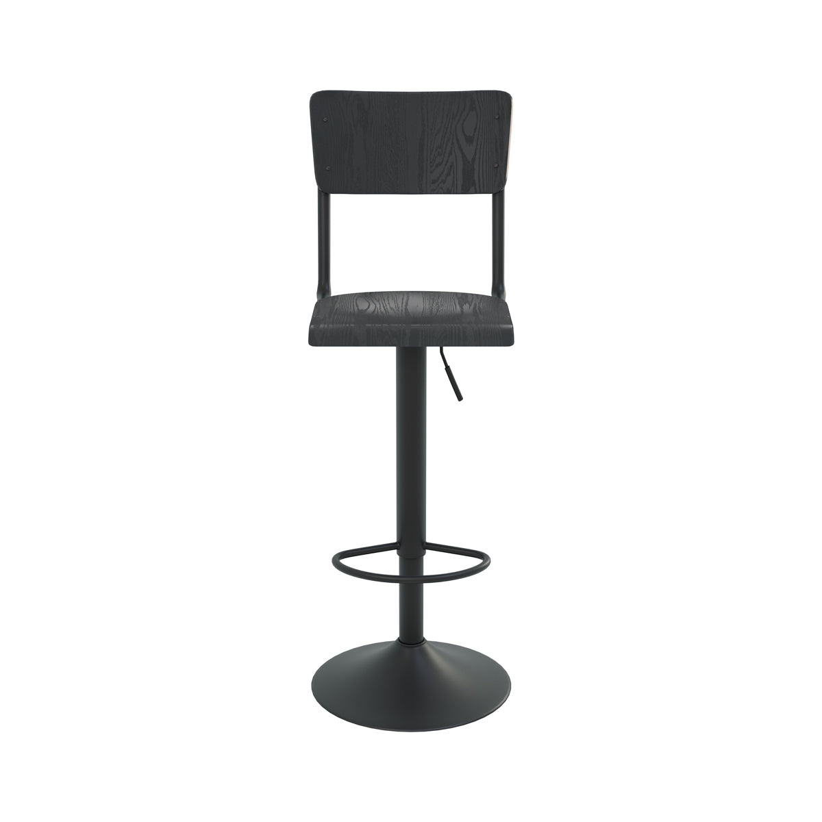 chaise de bar ecolier lot de deux noir