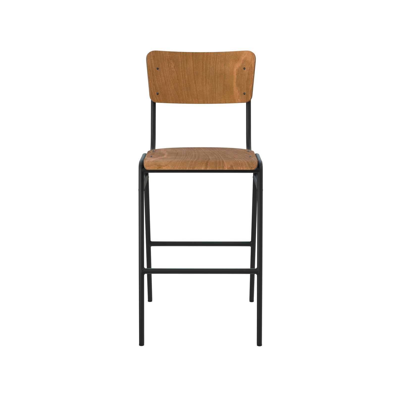 sedia da bar scolaro altezza media clem legno scuro 65 cm_1