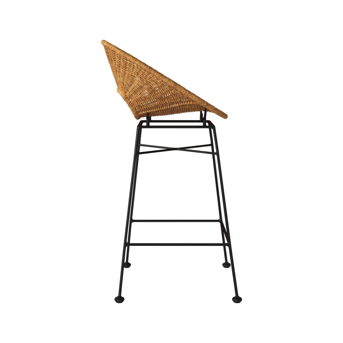 chaise de bar en rotin tresse rava