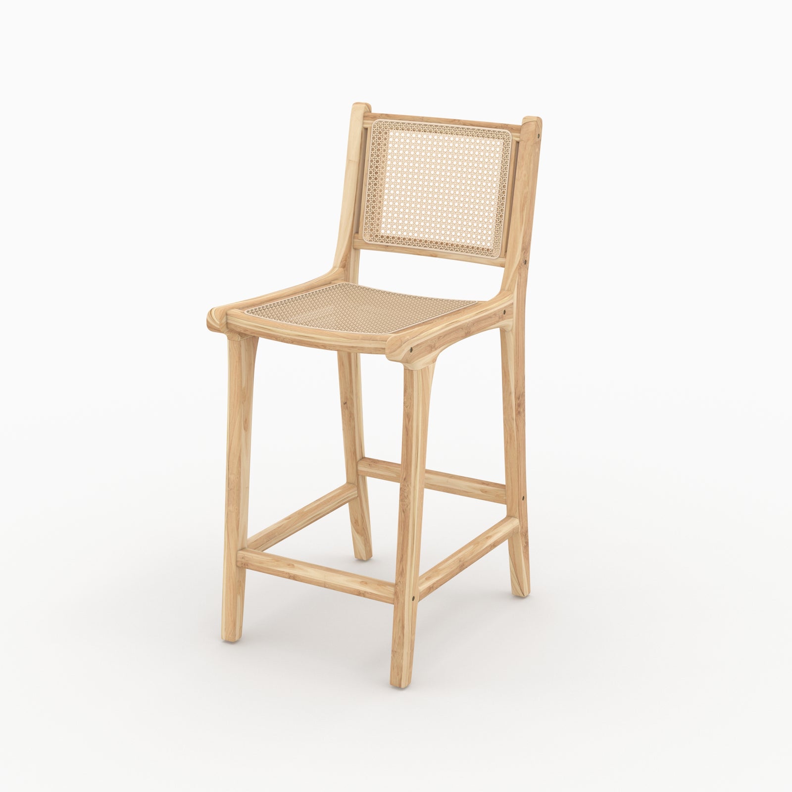 chaise de bar kyla 66 cm rotin teck