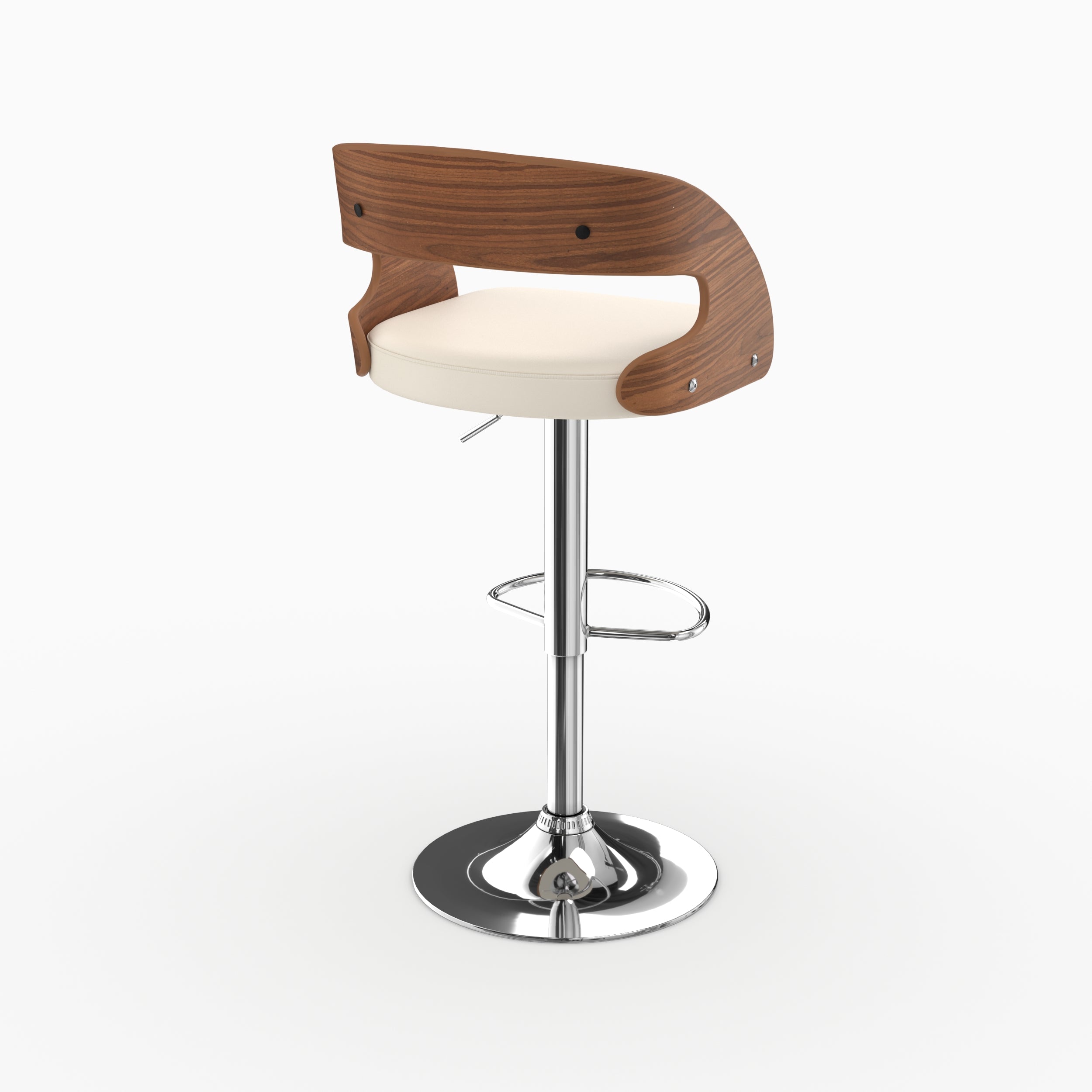 Silla de bar Louis blanco 63/84 cm