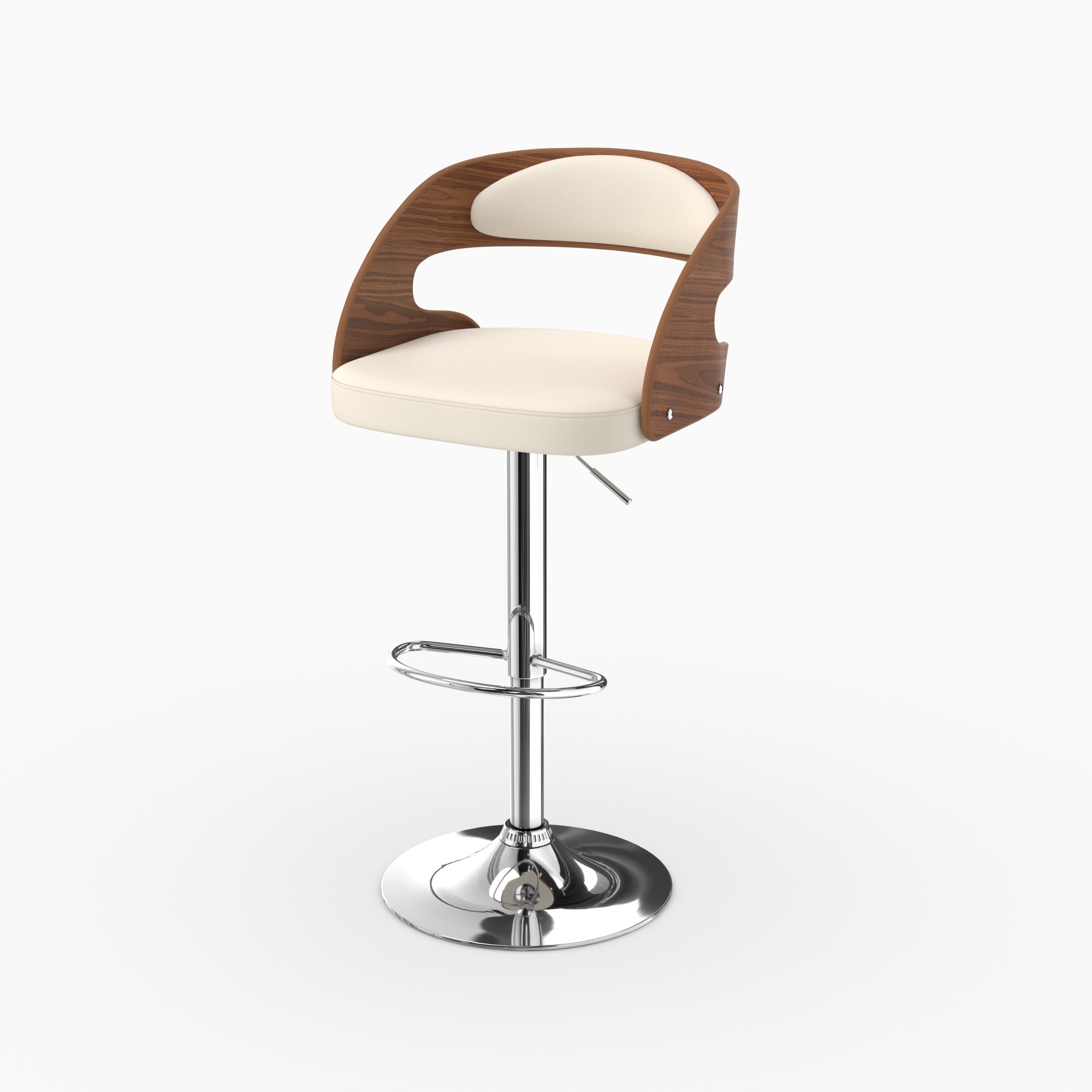 Silla de bar Louis blanco 63/84 cm