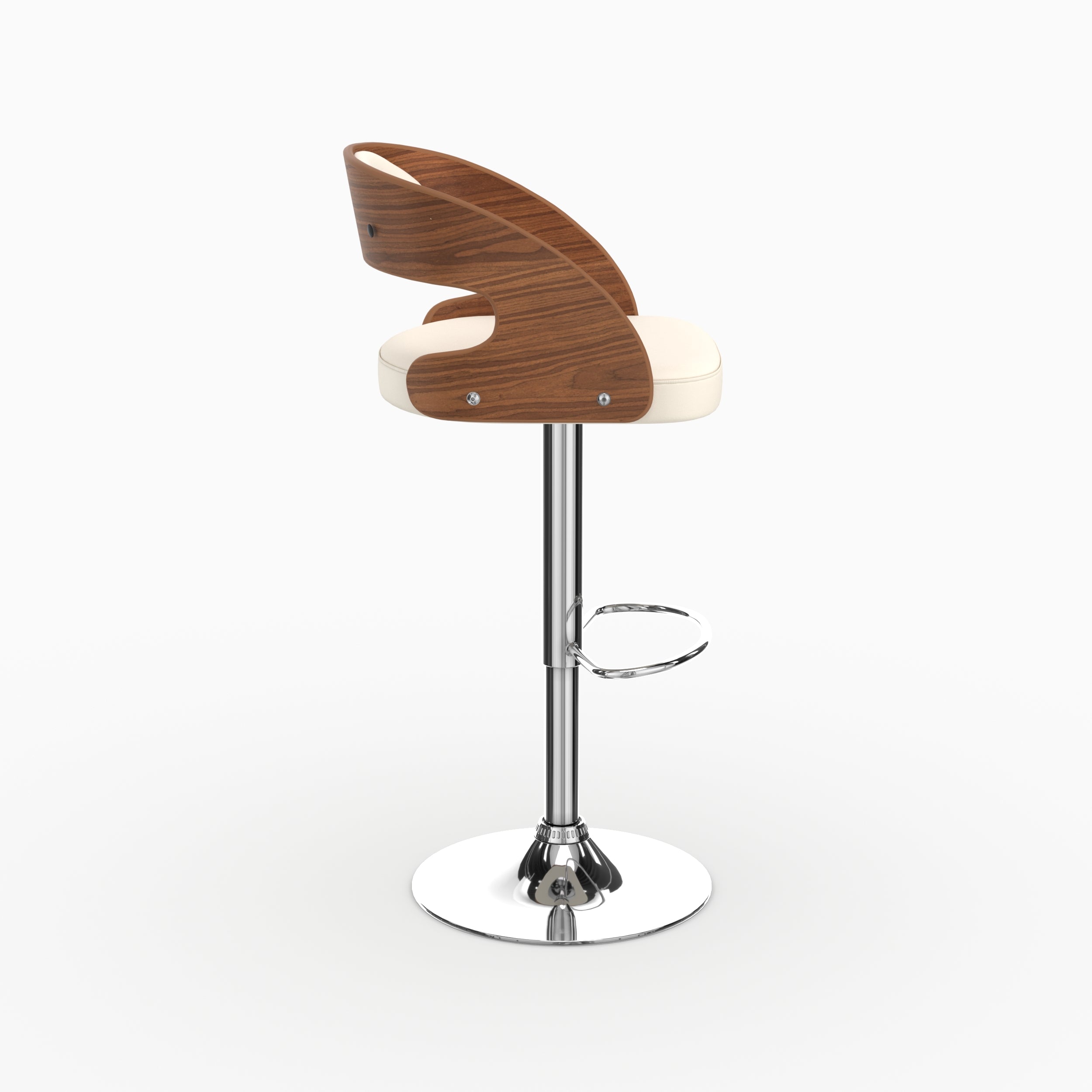 Silla de bar Louis blanco 63/84 cm