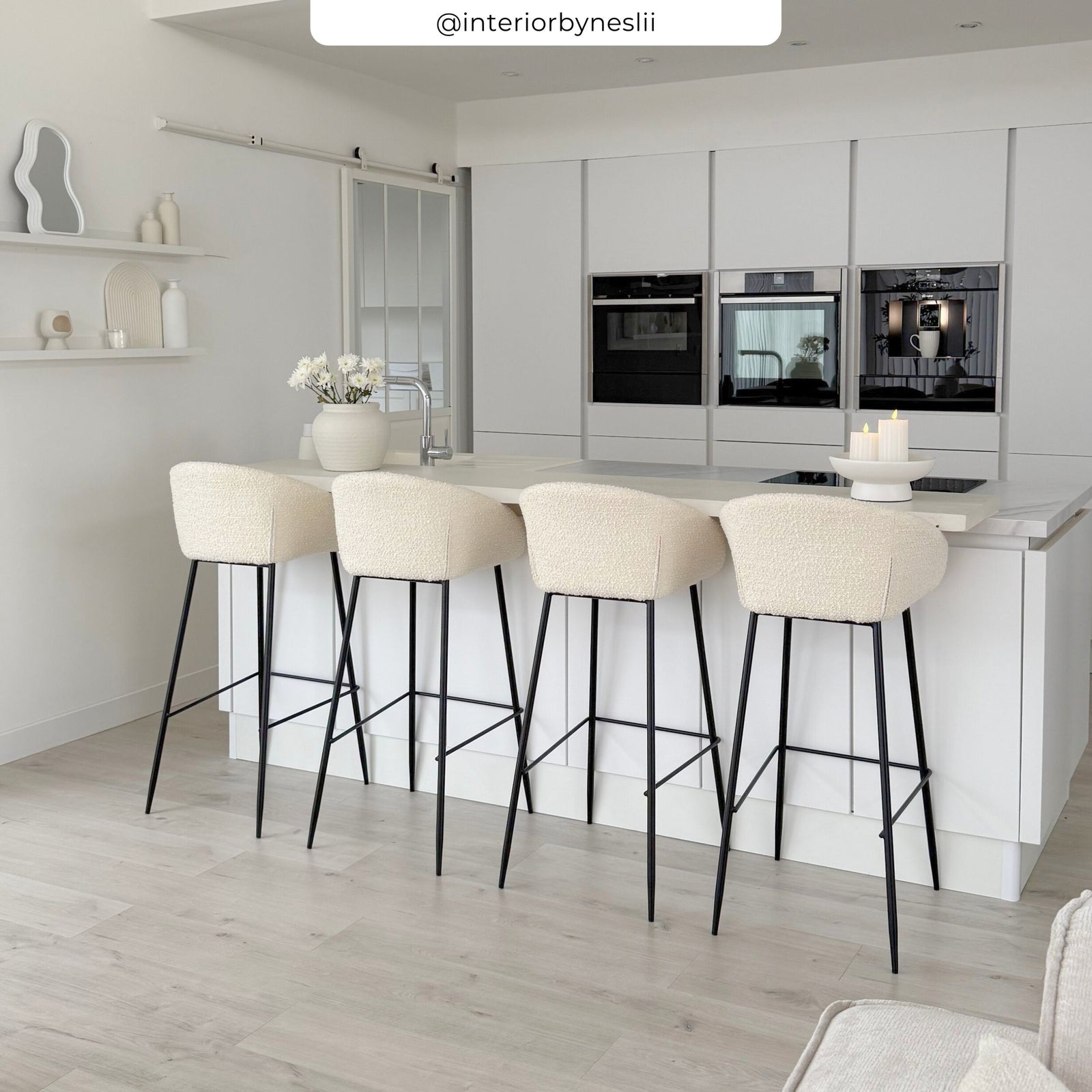 sedia da bar marquise altezza 75 cm set di 2