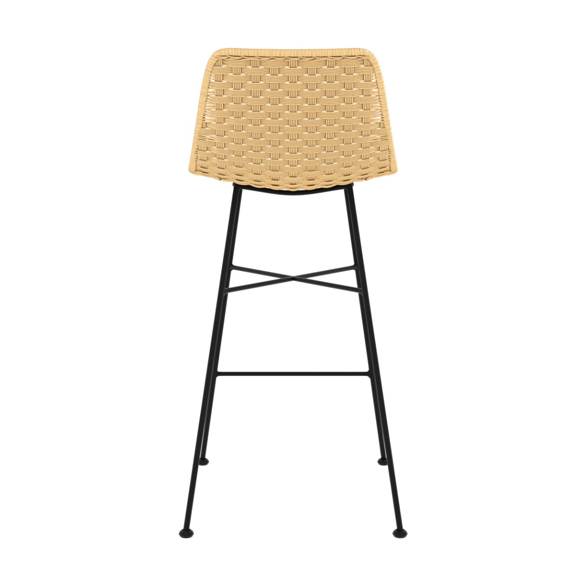 chaise de bar mi hauteur maluku lot de 2
