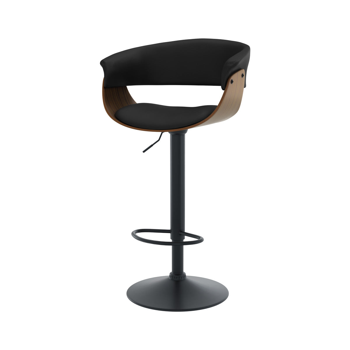 chaise de bar qui pivote avec des accoudoirs basile