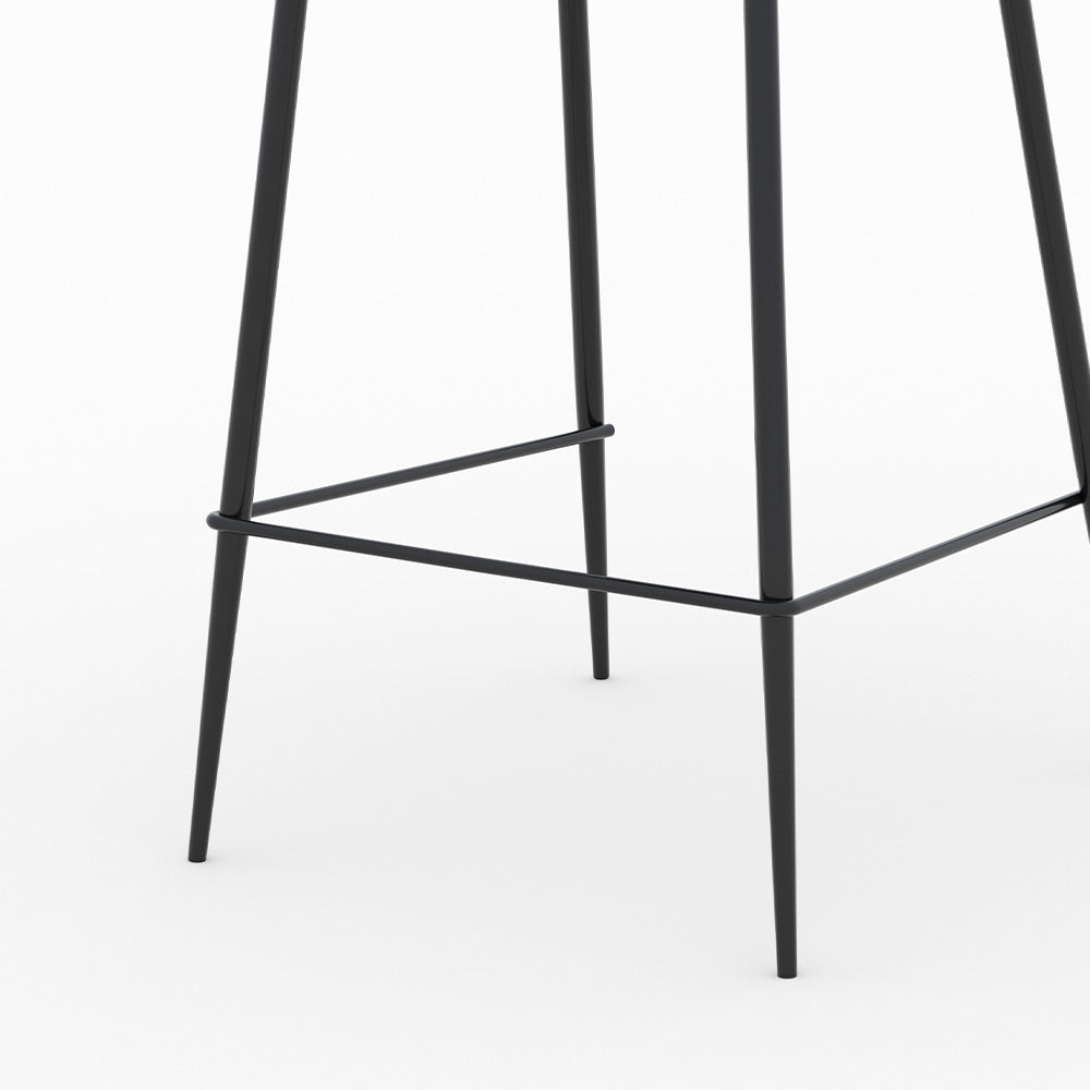 sedia da bar tessuto grigio 65 cm confezione da 2