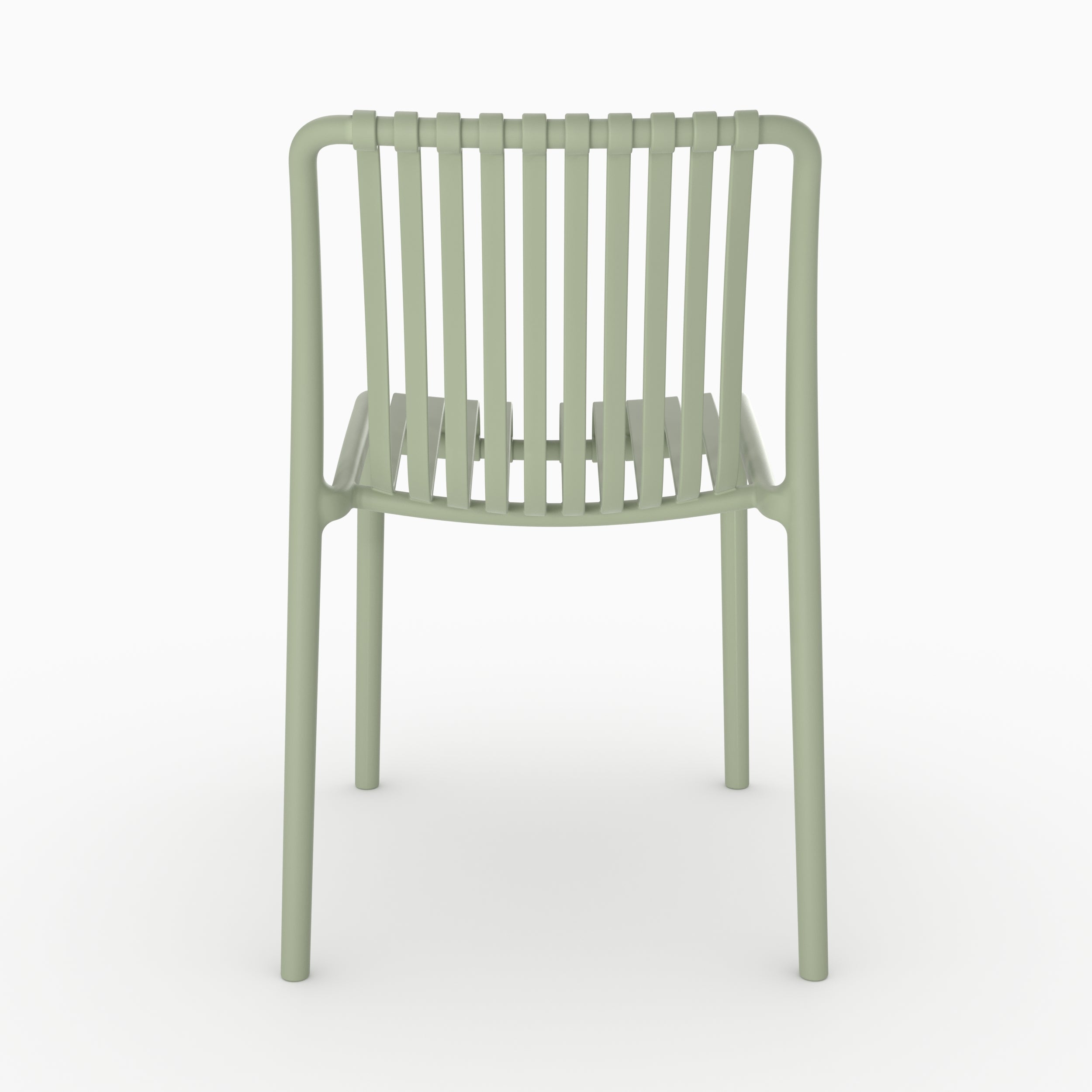 Chaise de jardin Duli vert pastel vue directe