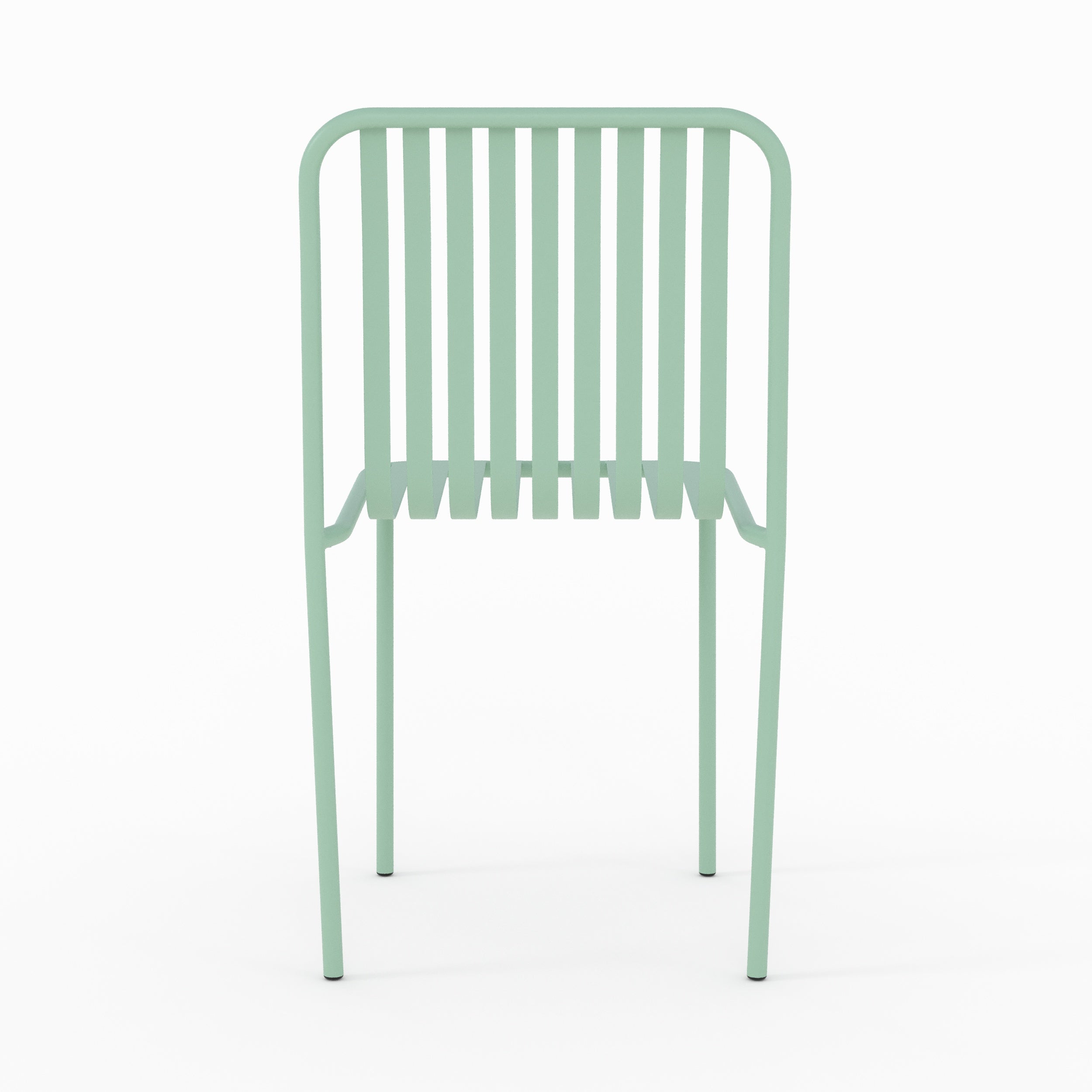 chaise de jardin en metal vert lot de 2 yumi