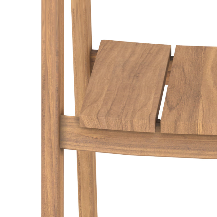 Table et chaises de jardin Suri en bois de teck massif, 6 personnes