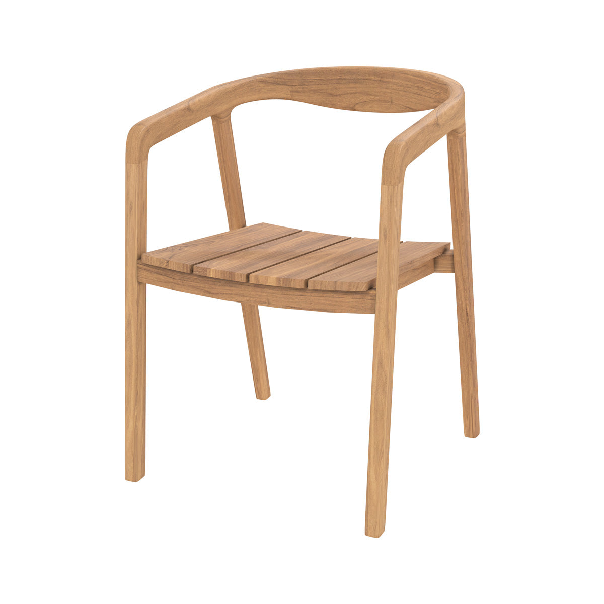 chaise de jardin kora en bois de teck massif