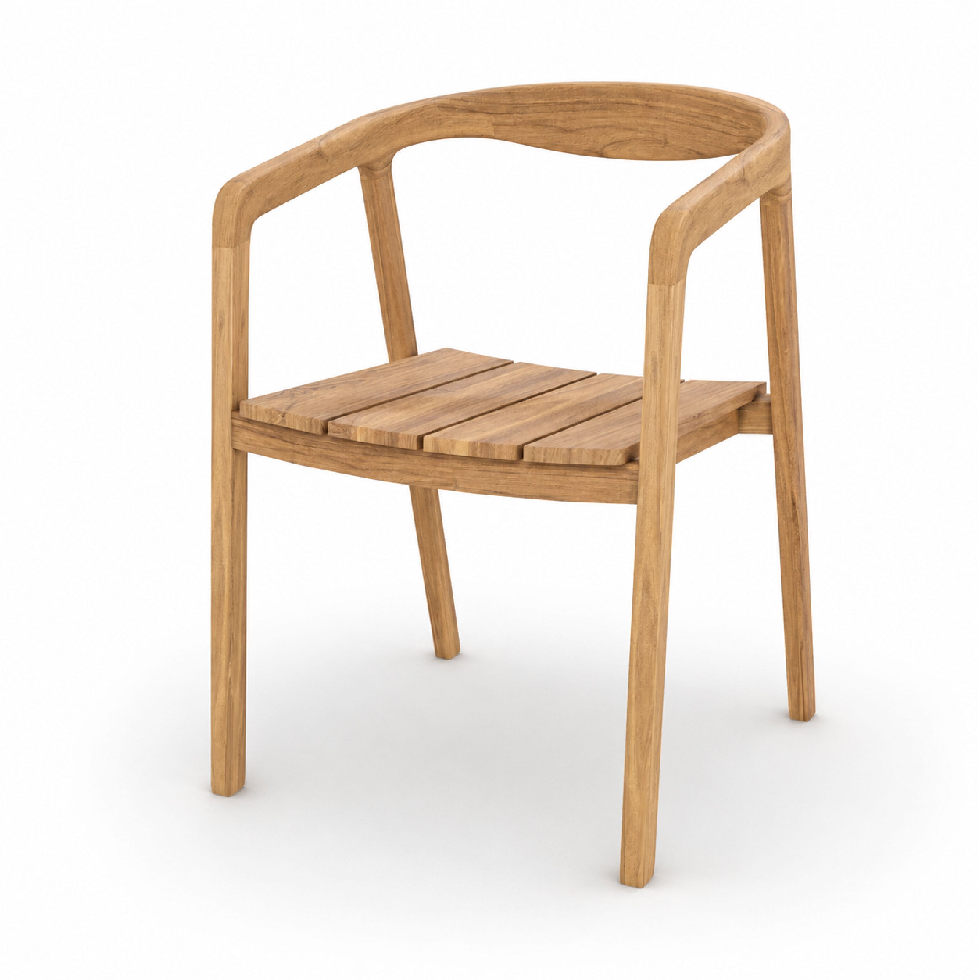 Table et chaises de jardin Bora en bois de teck recyclé, 8 personnes