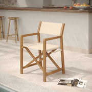 Chaise de jardin tubod beige clair tissu