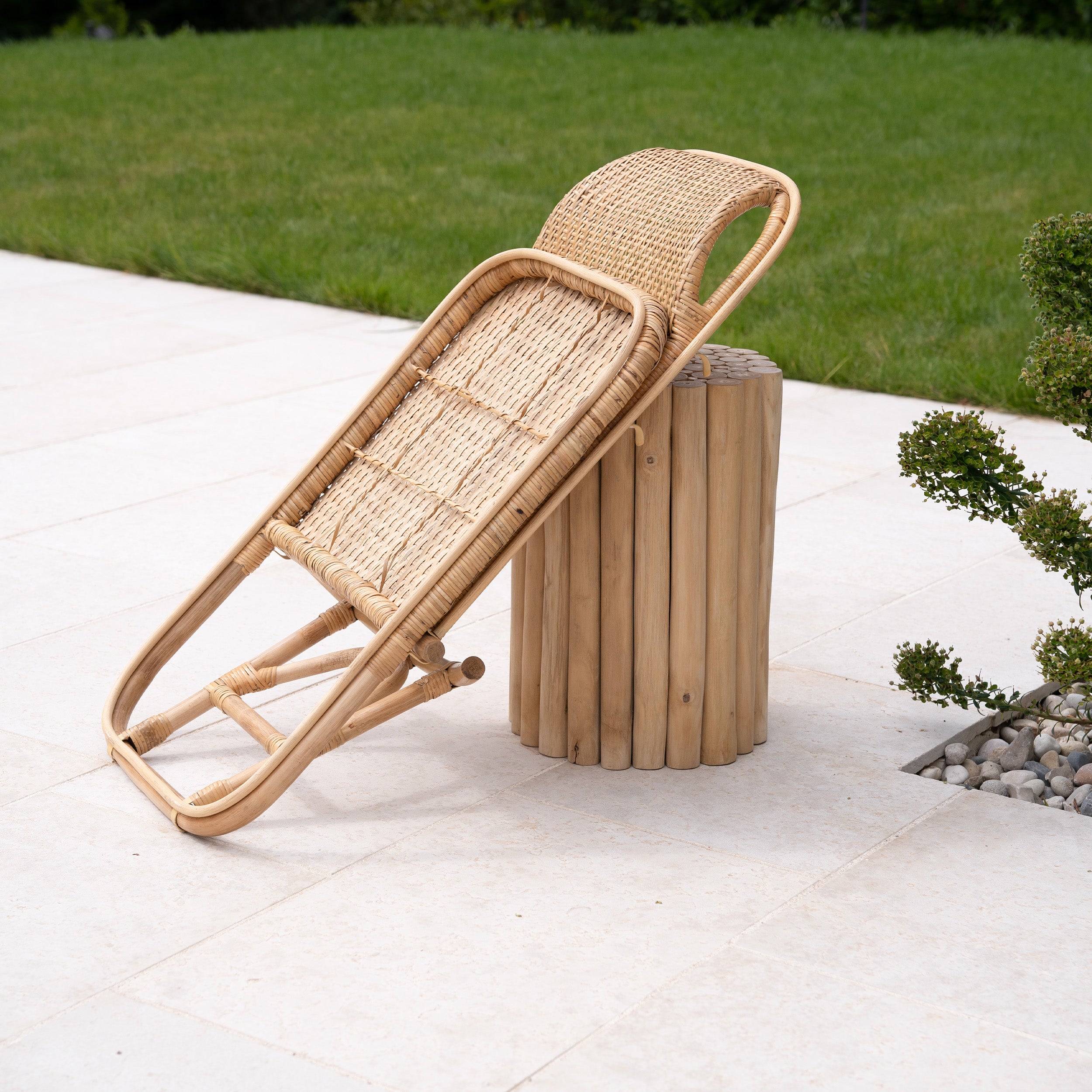 sedia da spiaggia pieghevole Favignana in rattan