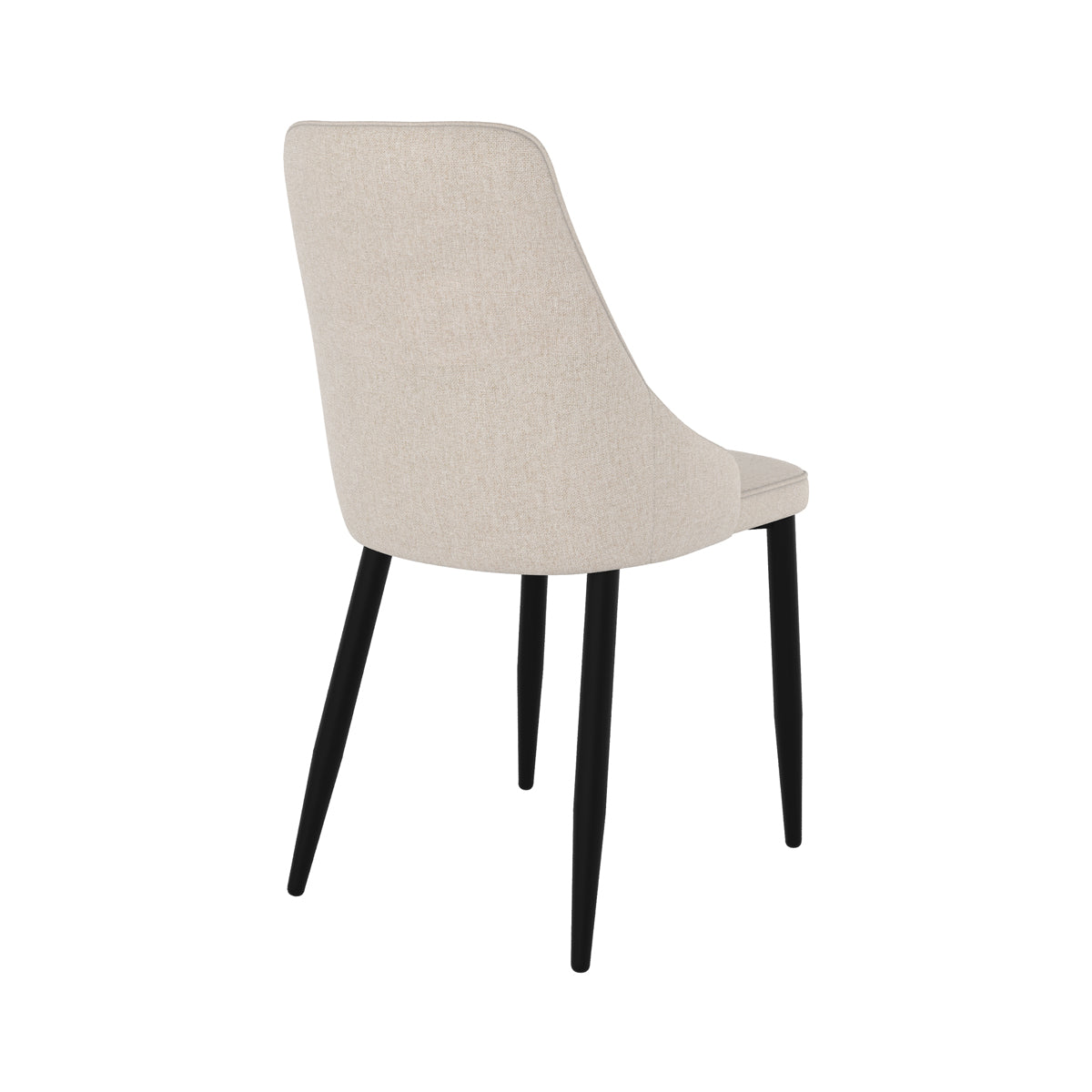sedia da pranzo gambe in metallo nero pipo