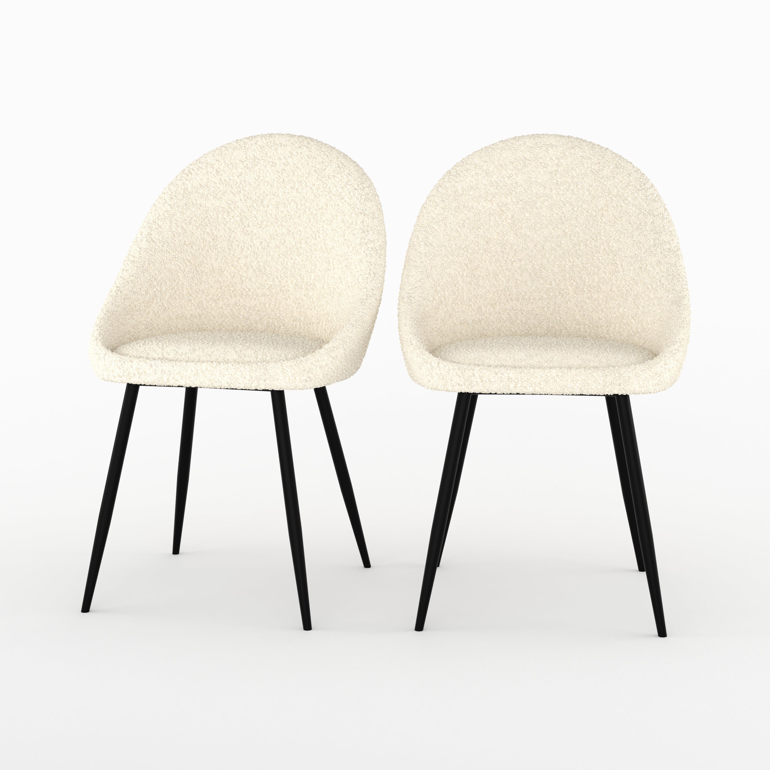 chaise design rona blanc casse boucle lot 2