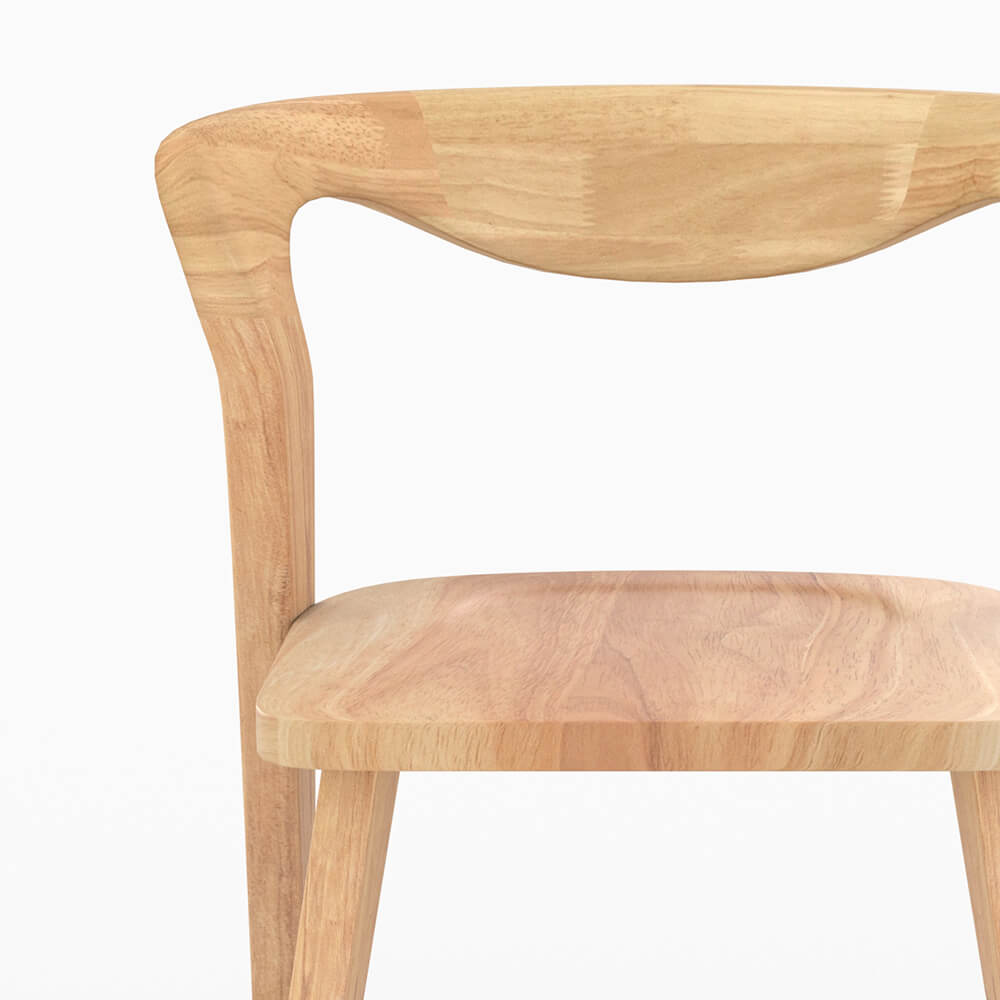 sedia in legno chiaro vega appuntamento decorativo