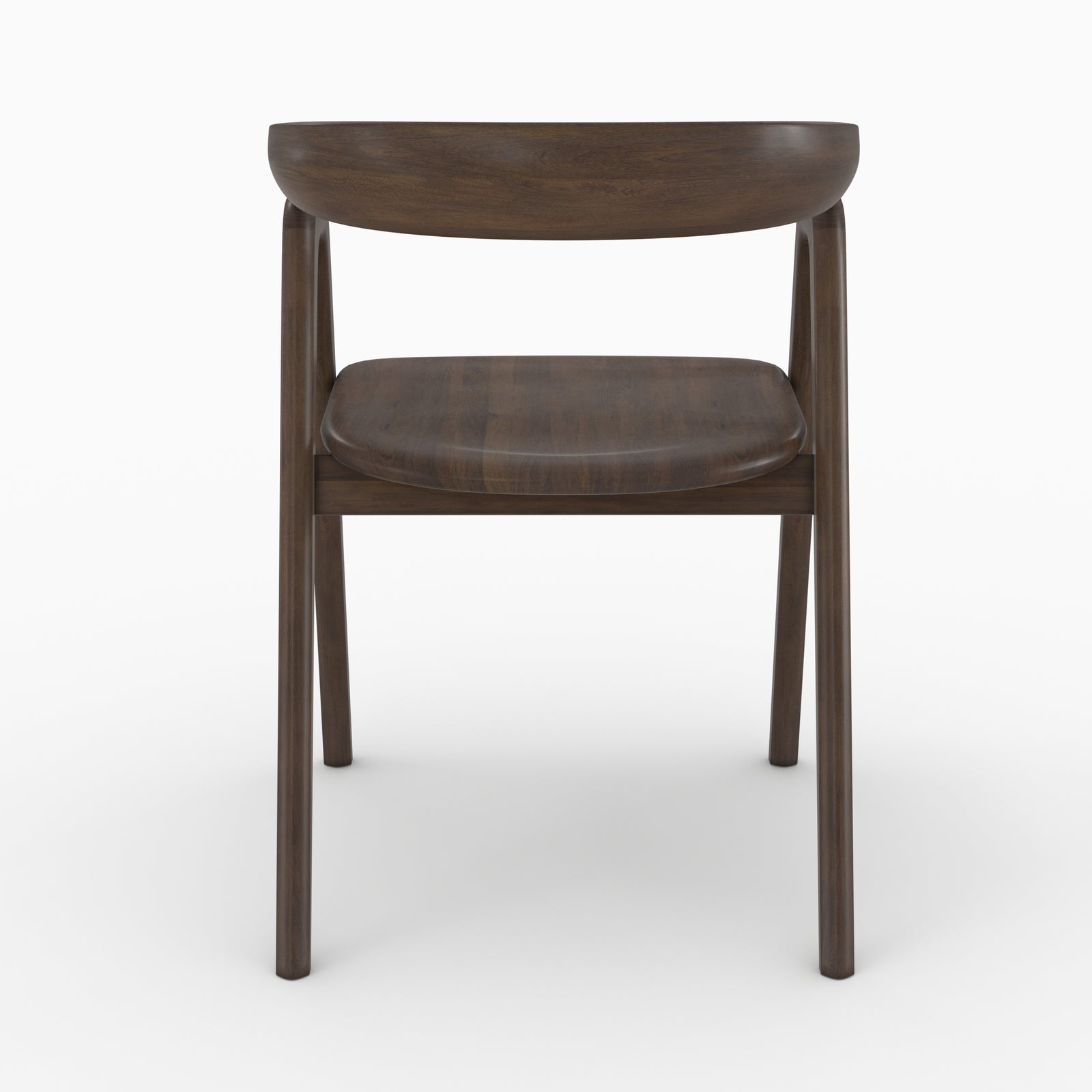 sedia in legno scuro hawa
