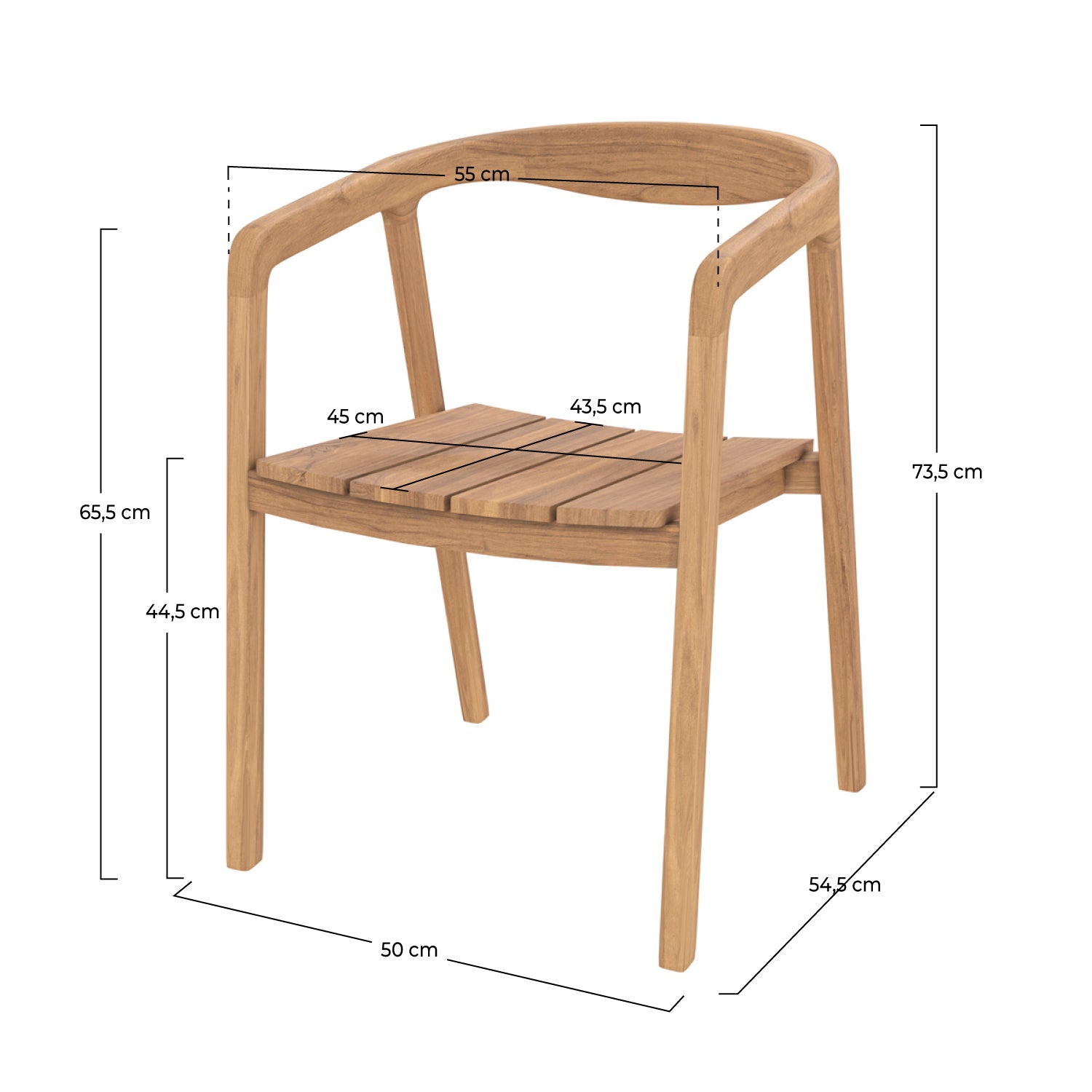Chaise en bois Kora maison pavane