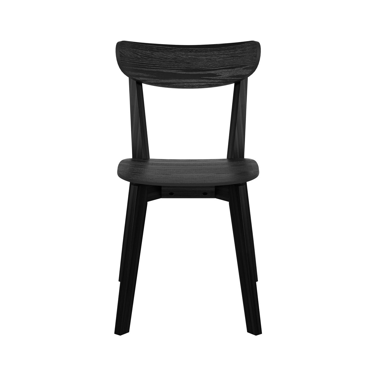 sedia in legno nero tabata