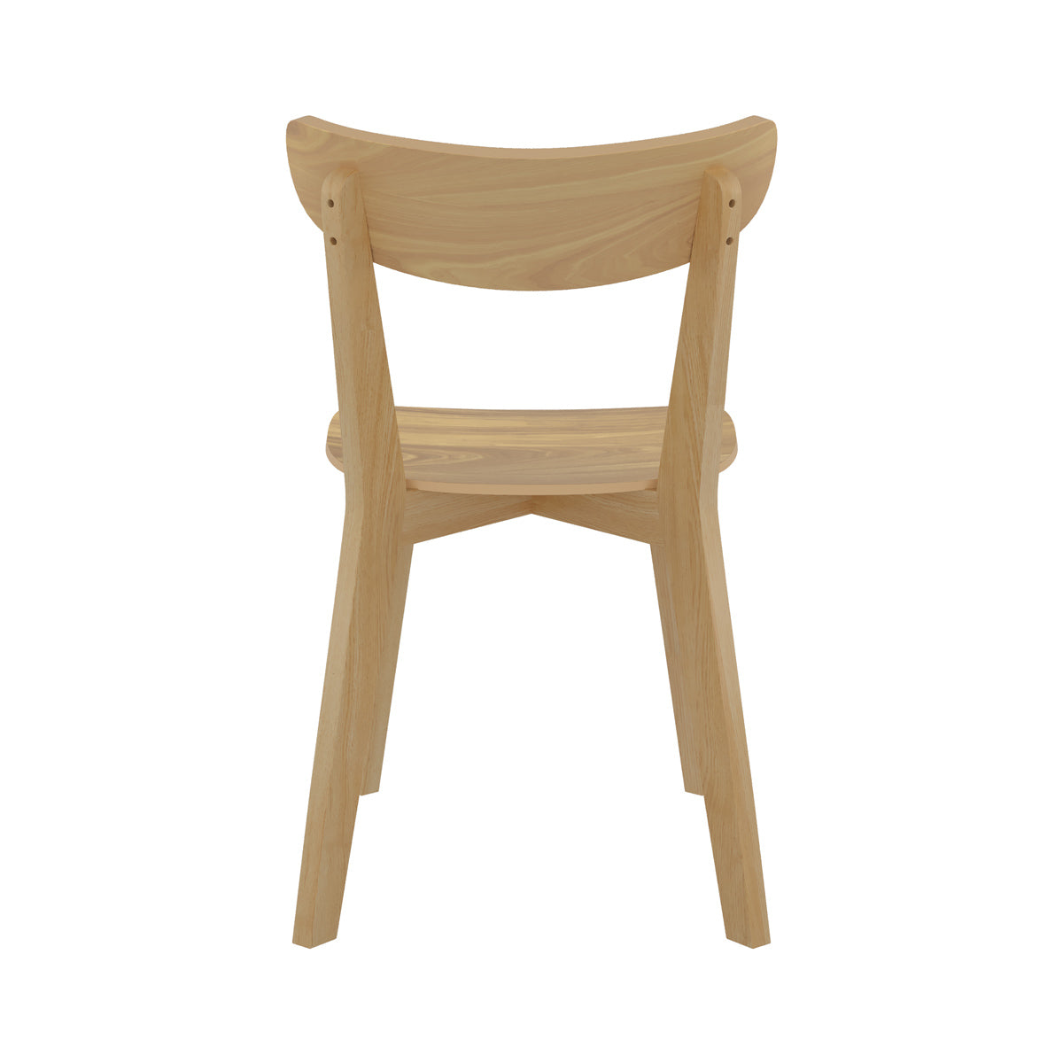 sedia in legno placca frassino set di 2 tabata