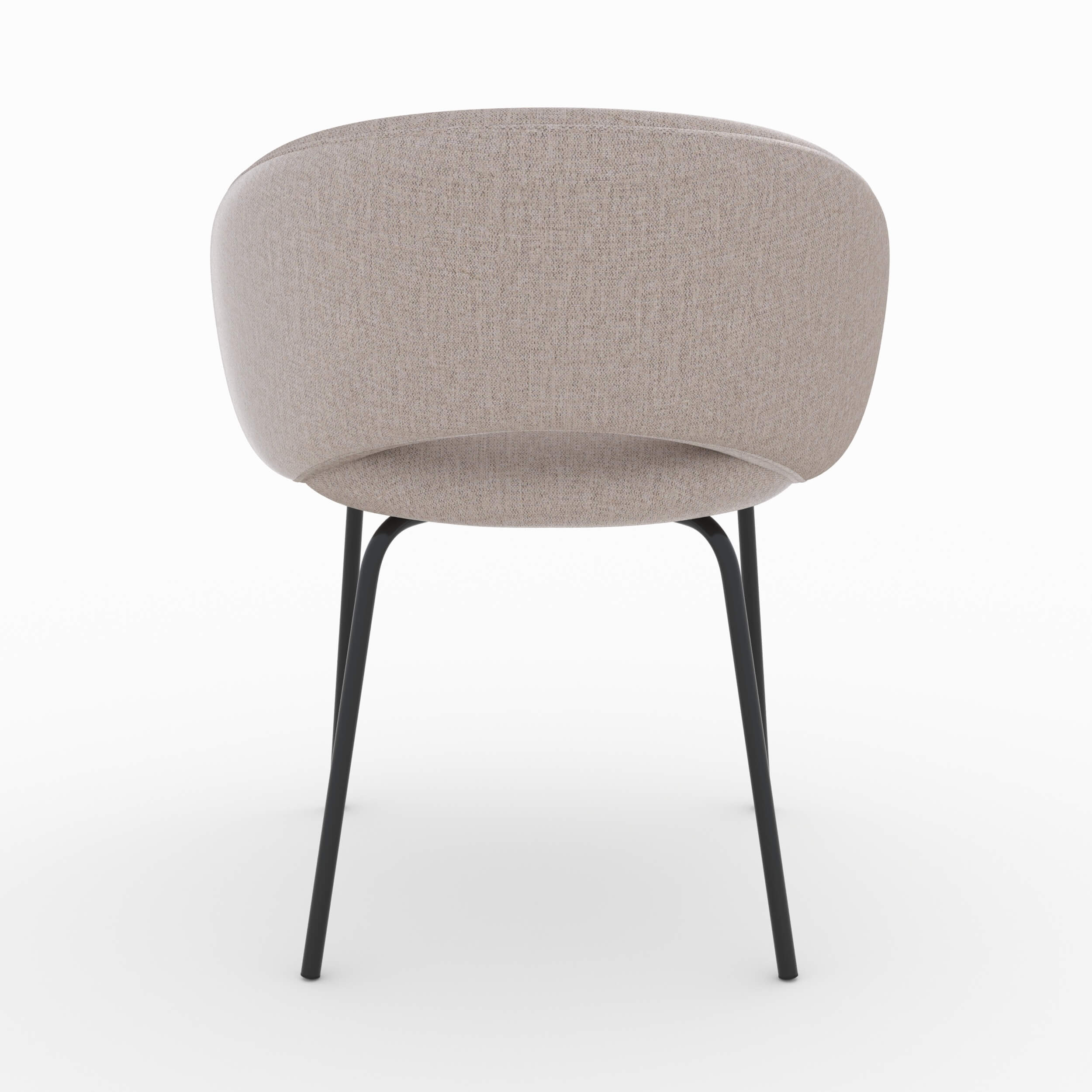 sedia in tessuto beige cinese milly rendez vous deco