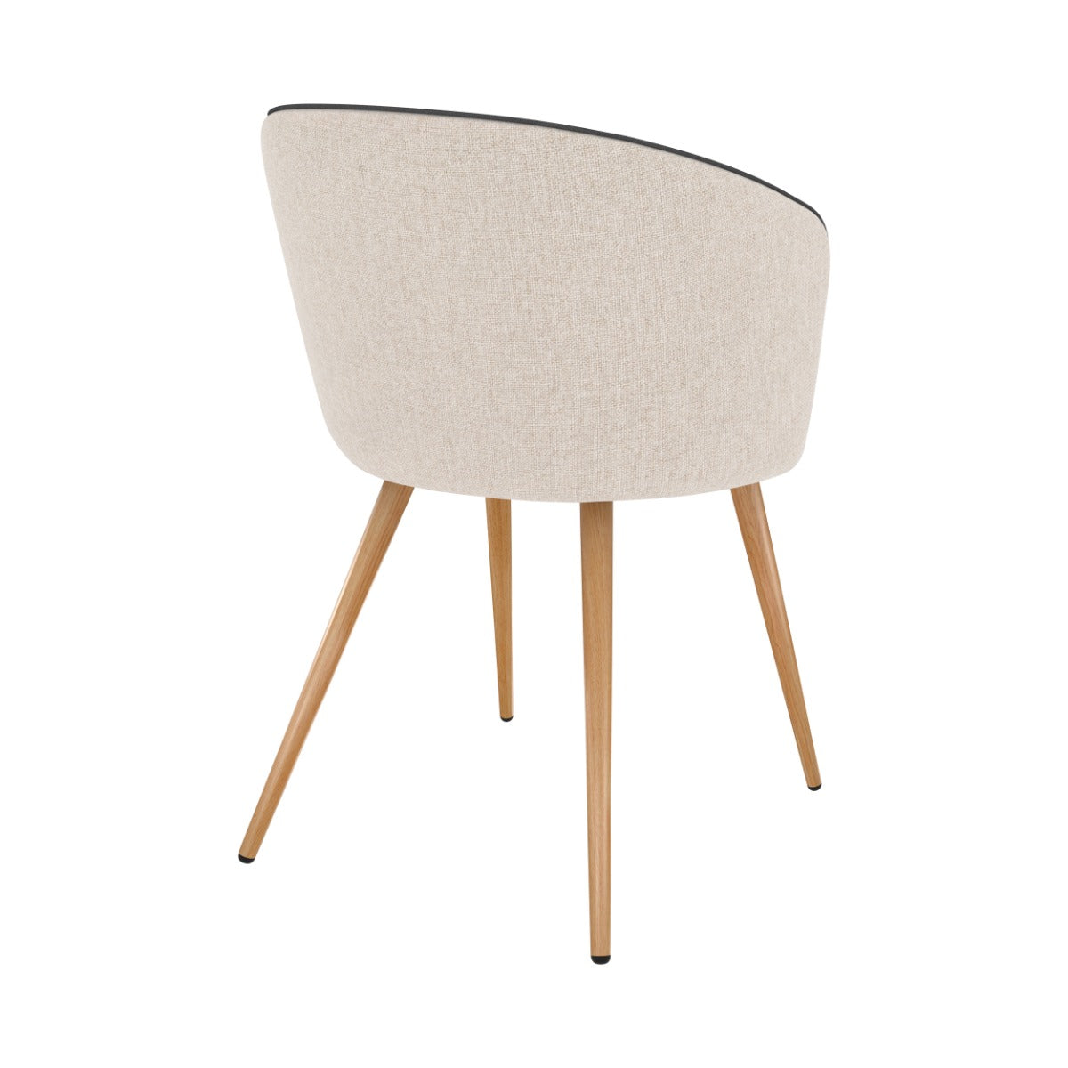 sedia in tessuto beige set di 2 chiara