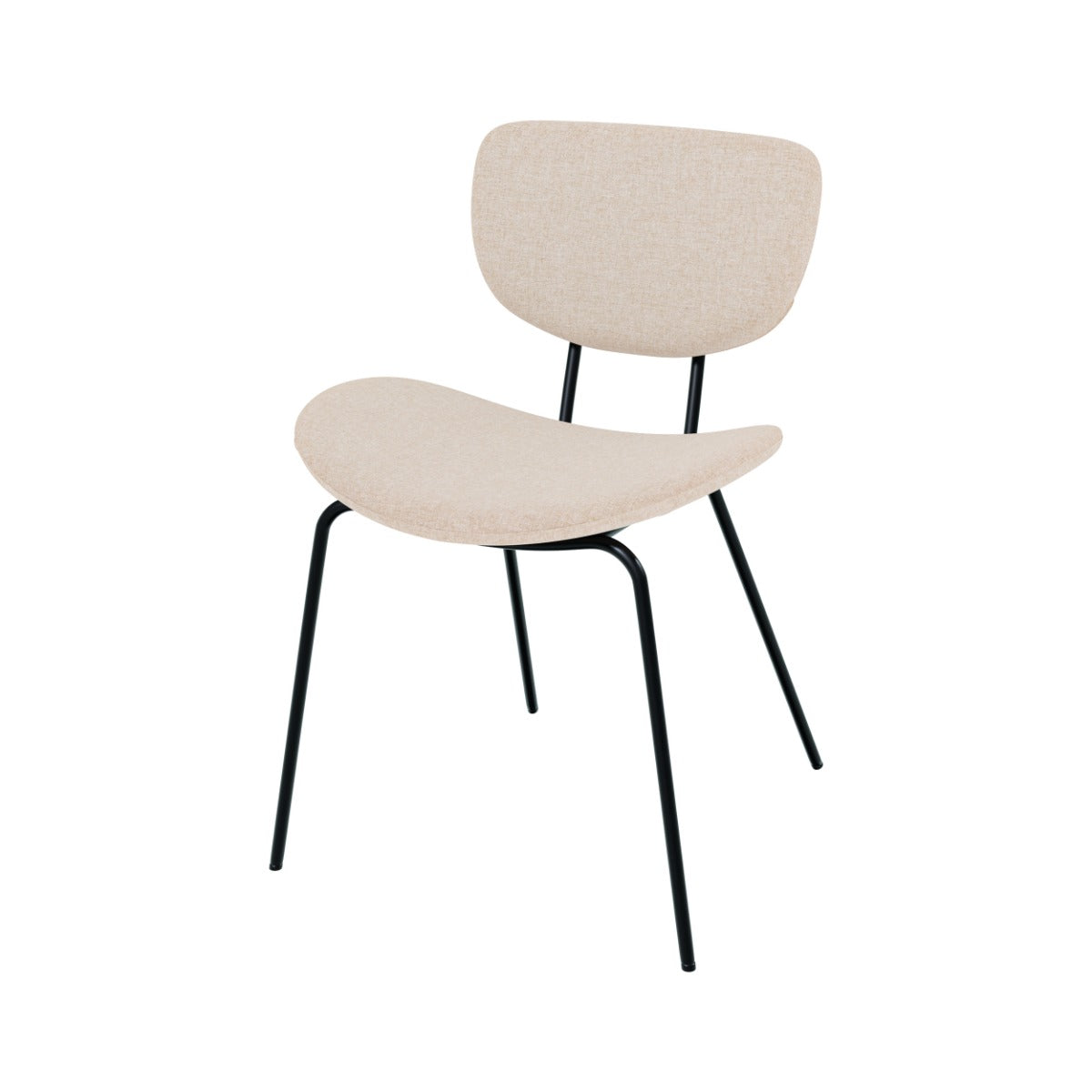 sedia in tessuto beige set di 2 verger_1