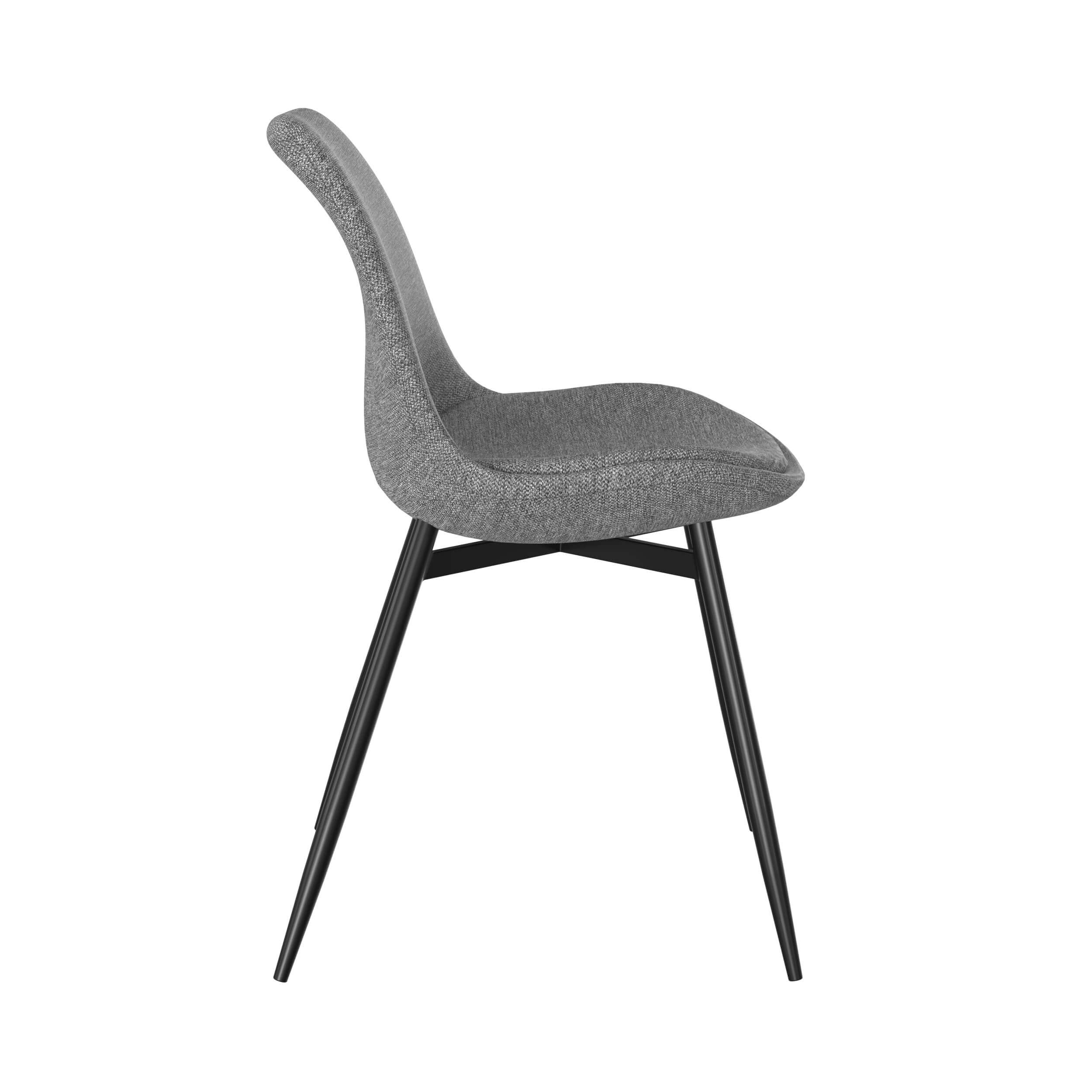 sedia in tessuto grigio scuro Cina set di 2 flippi